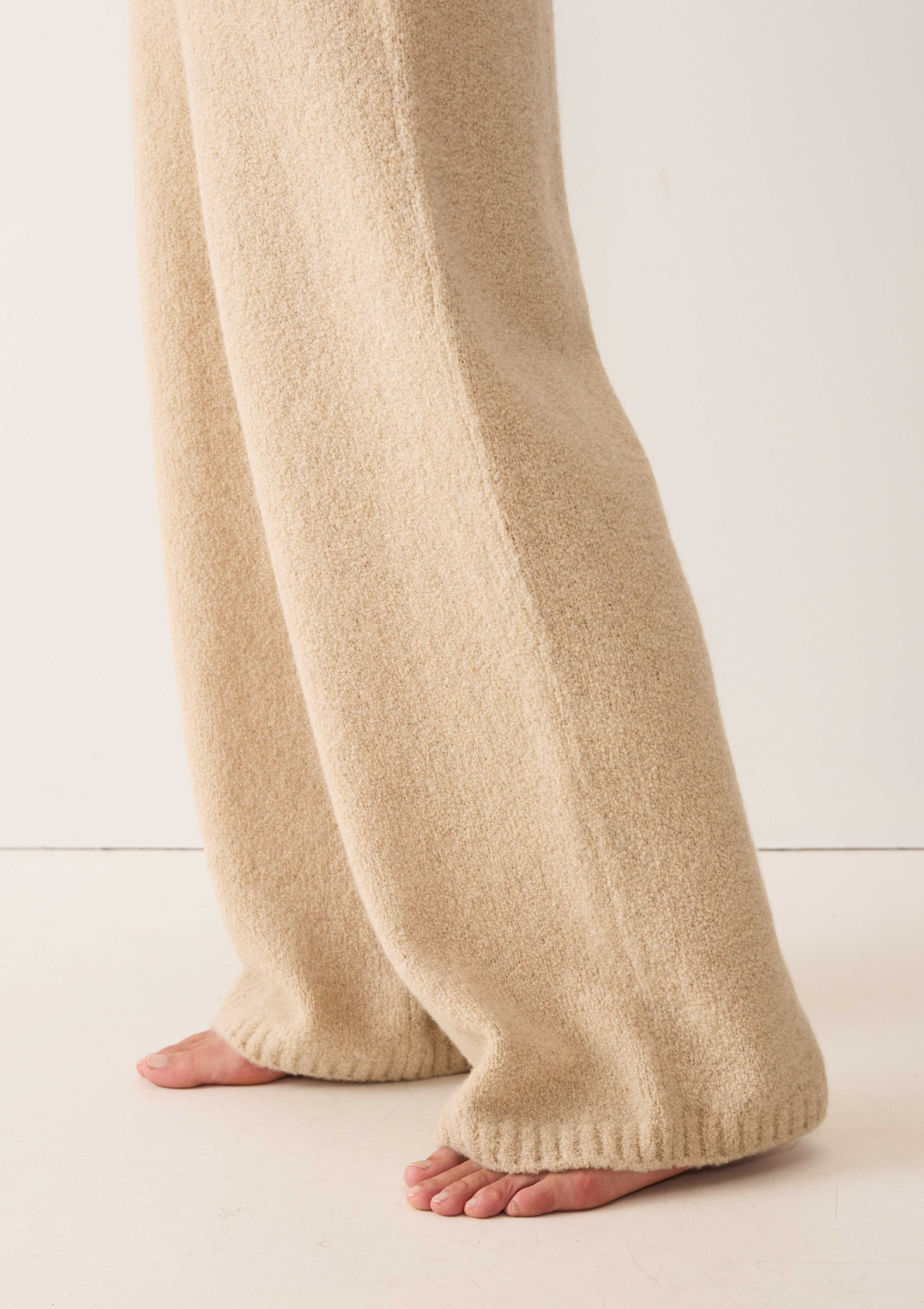 Boucle Trousers in Smoke Beige