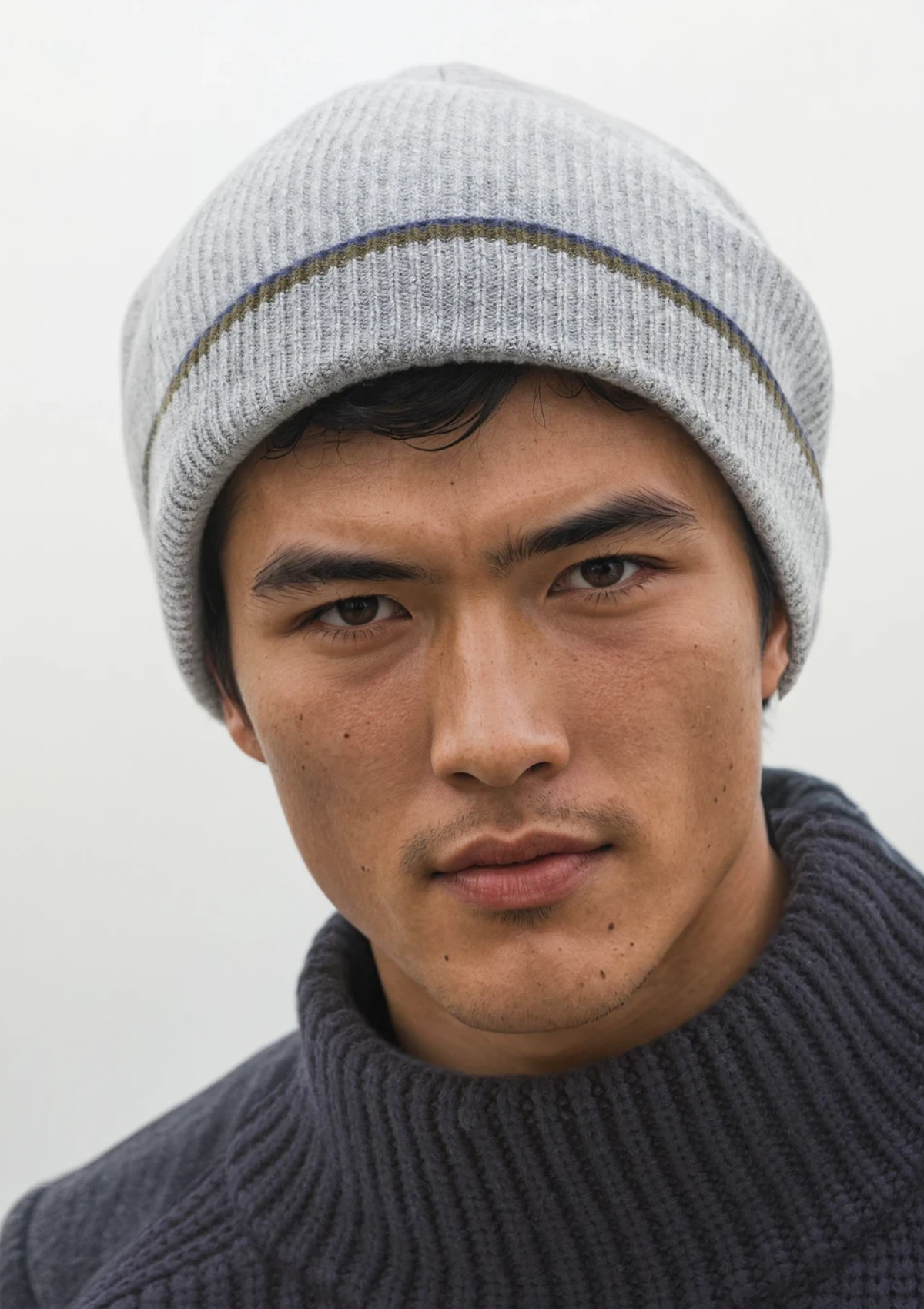 Mens Cashmere Hat in Derby Grey