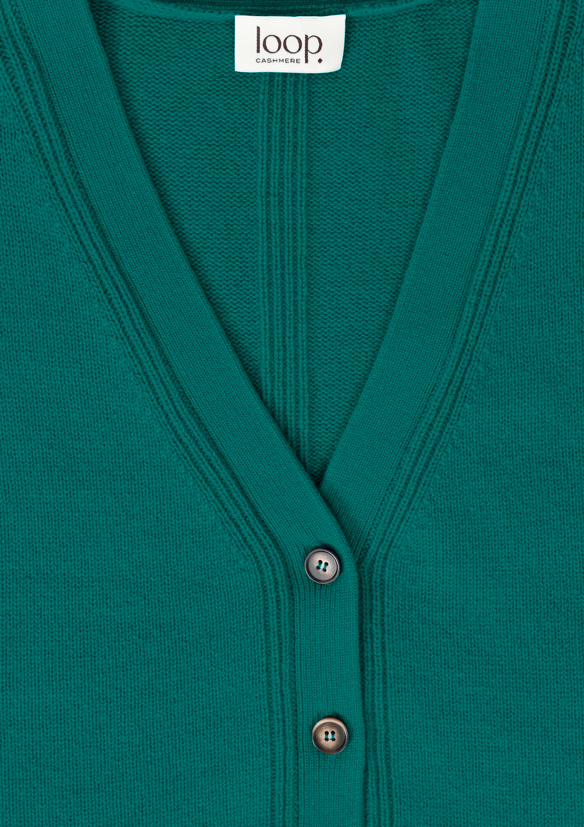 Lofty Cashmere Cardigan in Emerald Green