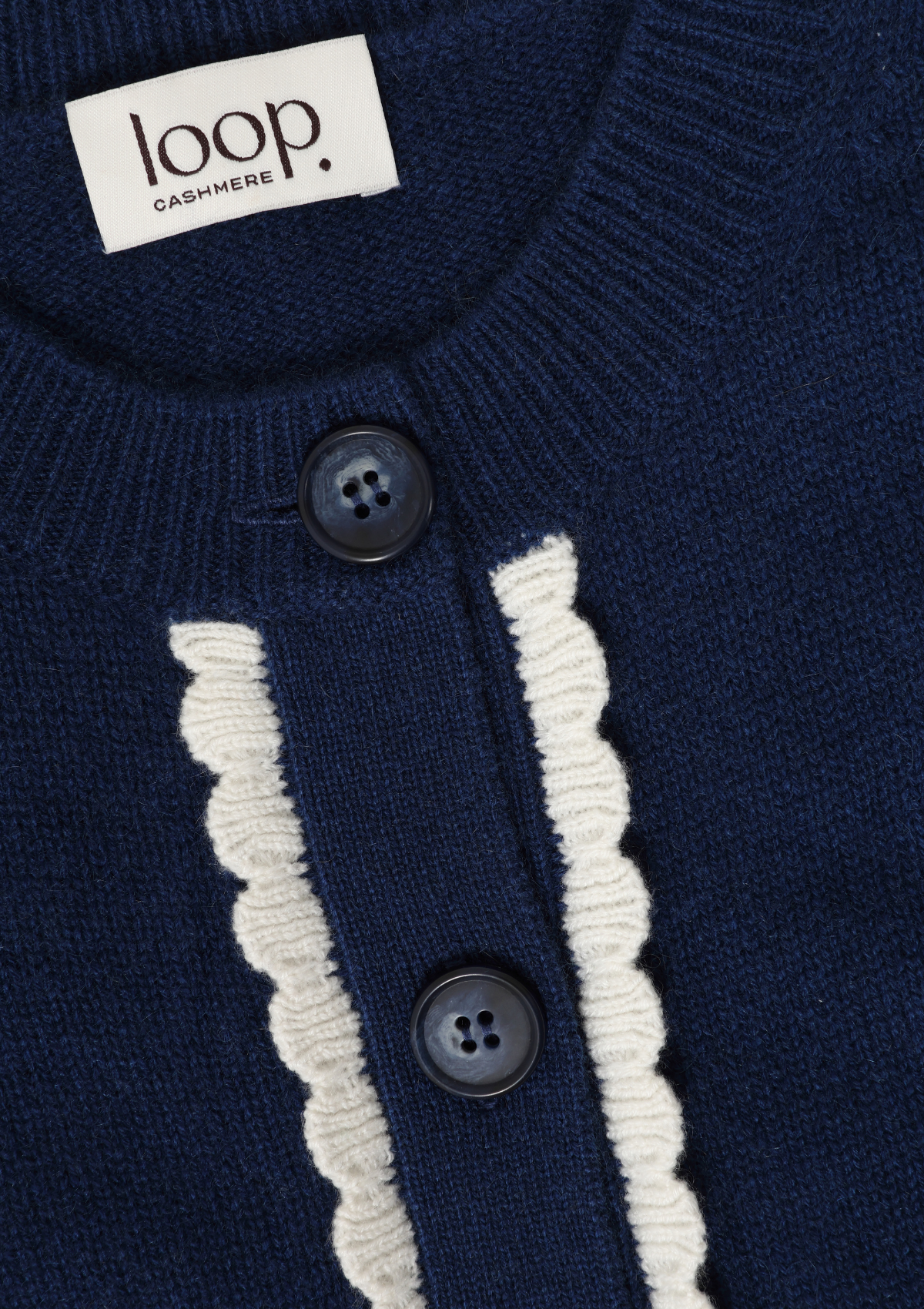 Shell Front Waistcoat in Midnight Blue