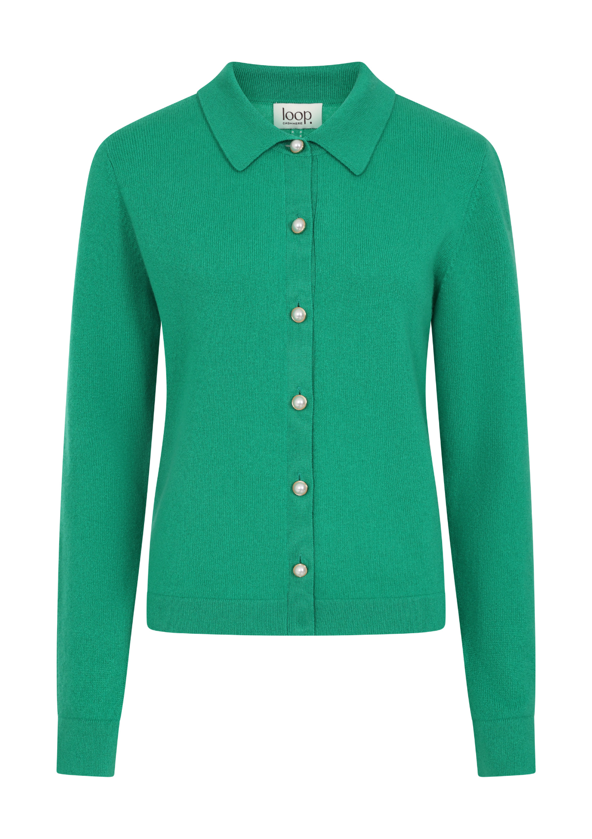 Knitted Shirt in Virdis Green