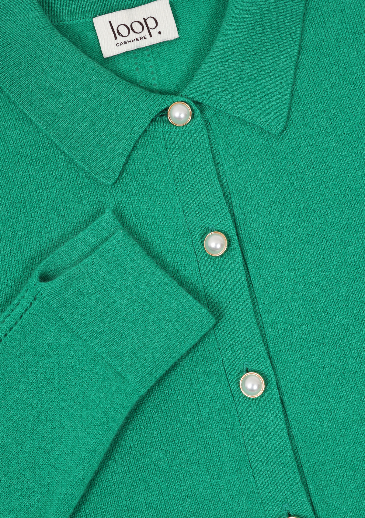 Knitted Shirt in Virdis Green