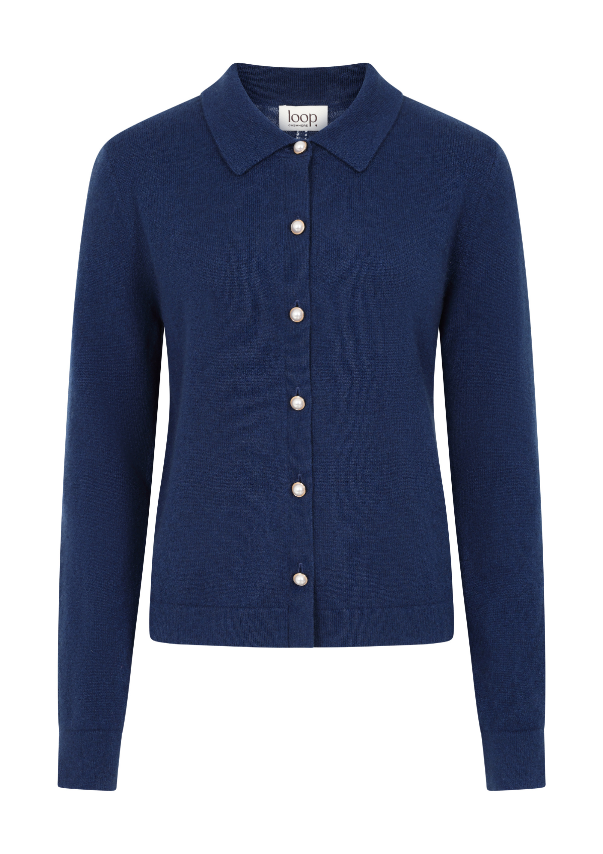 Knitted Shirt in Midnight Blue