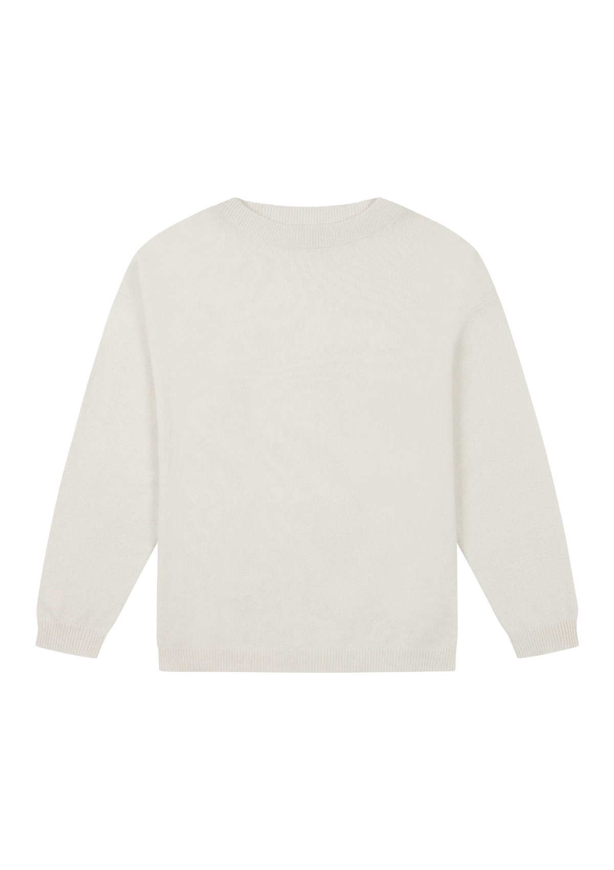 Lofty Oversized Crew Neck Sweater in Pearled Ivory