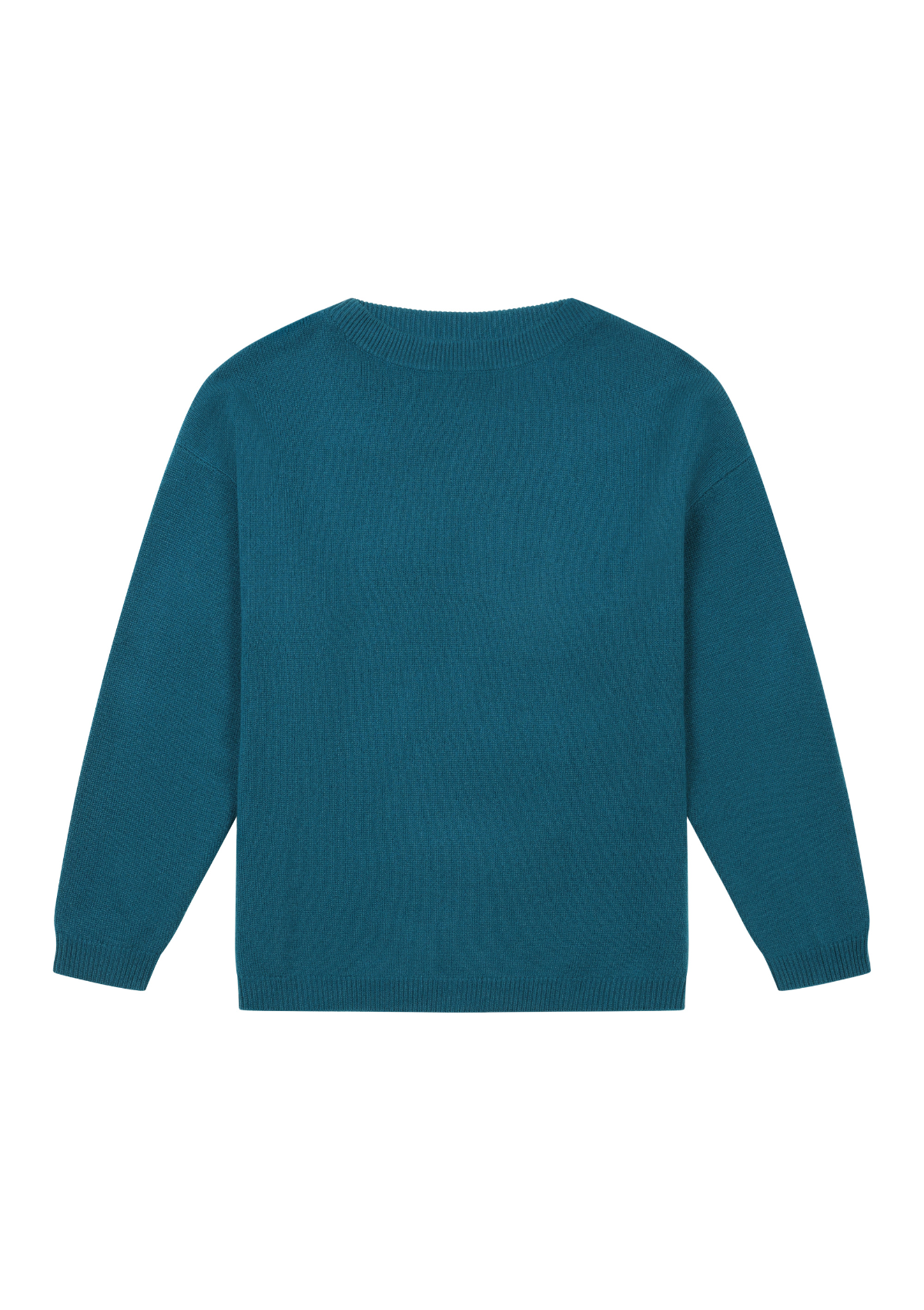 Lofty Oversized Crew Neck Sweater in Mallard Green