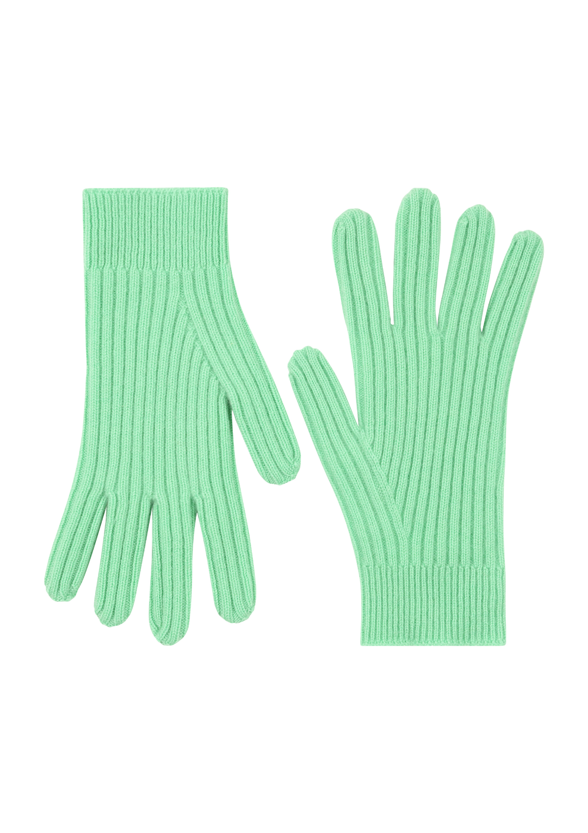 Mens Cashmere Gloves in Apple Green