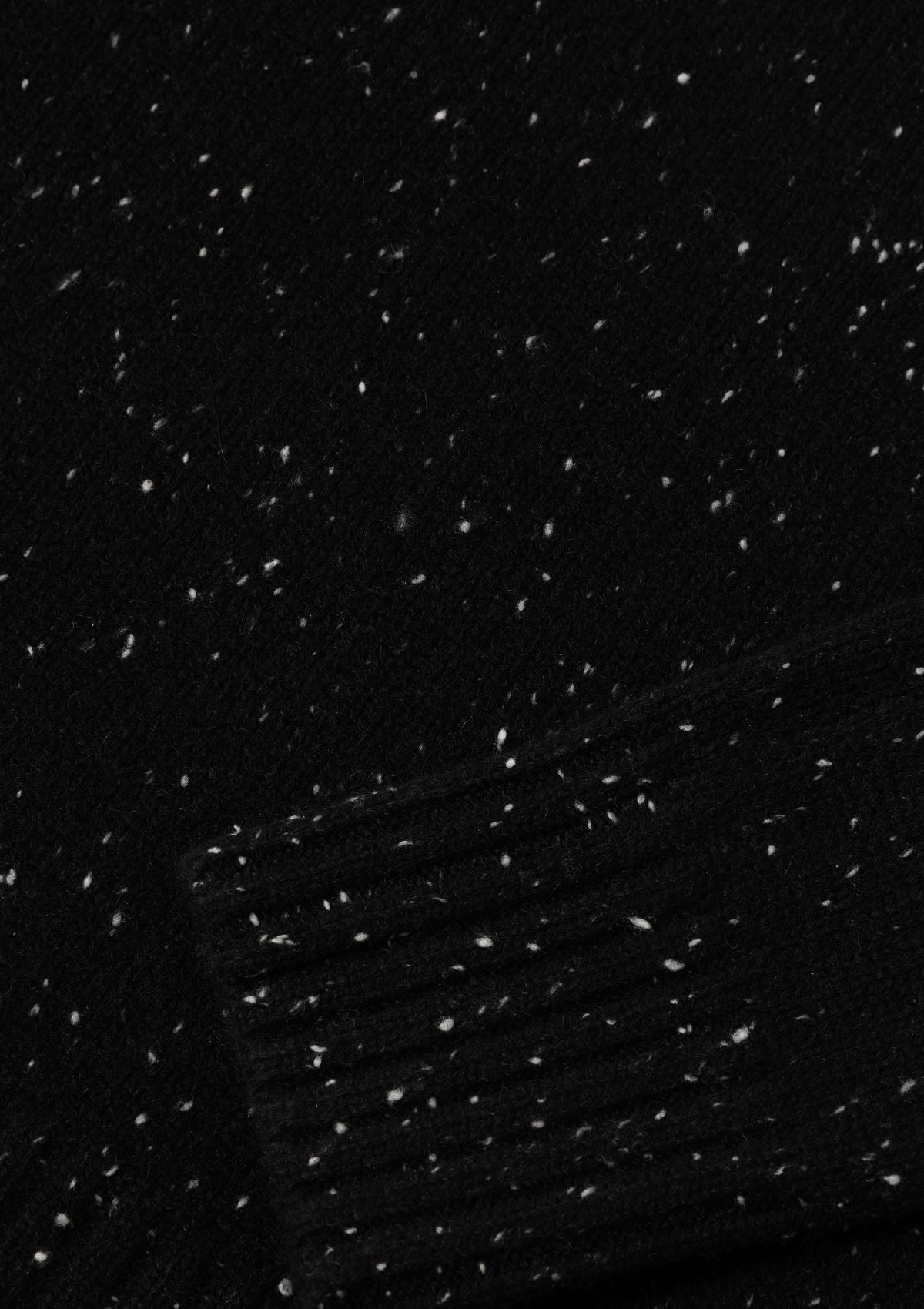 Donegal Knit Sweatshirt in Cinder Grey