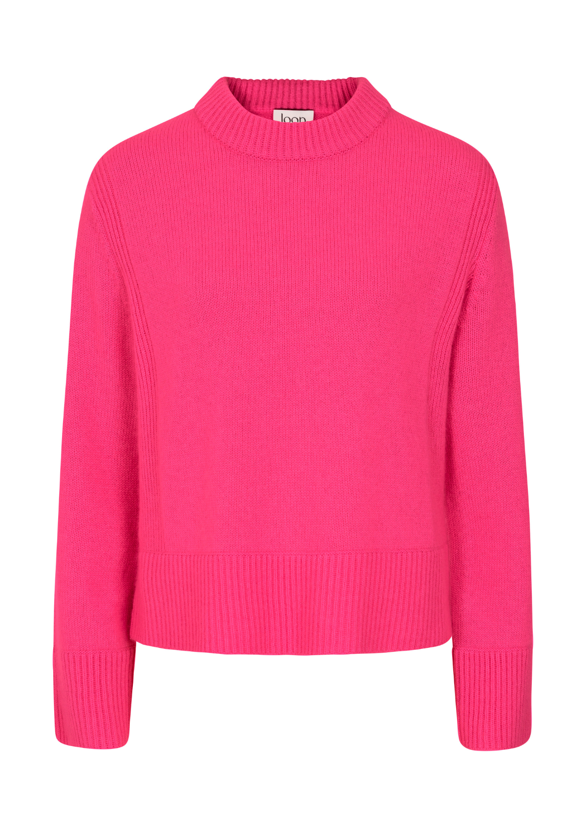 Cropped Cashmere Sweatshirt in Cherry Pink