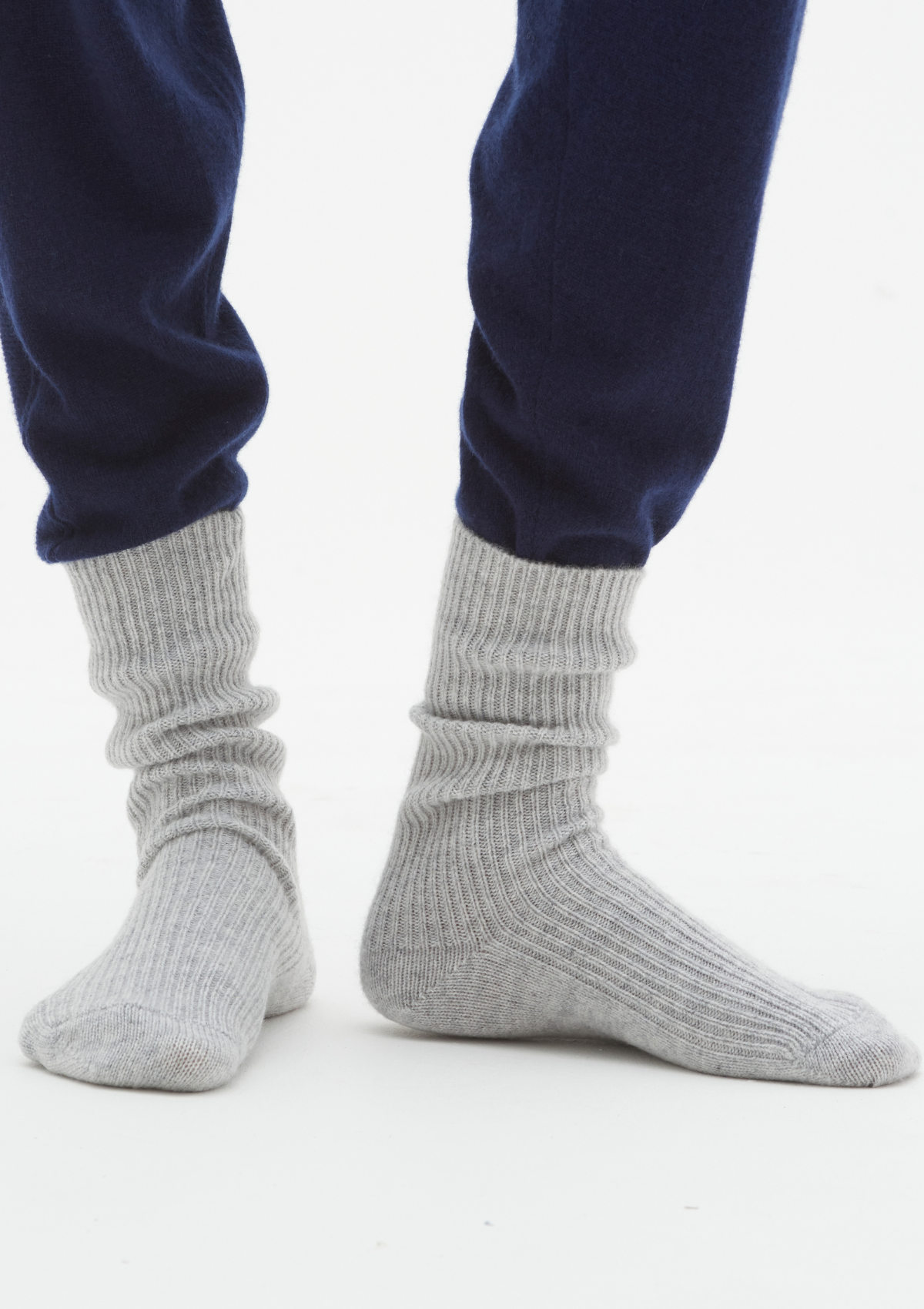 Cashmere Sock in Foggy Grey