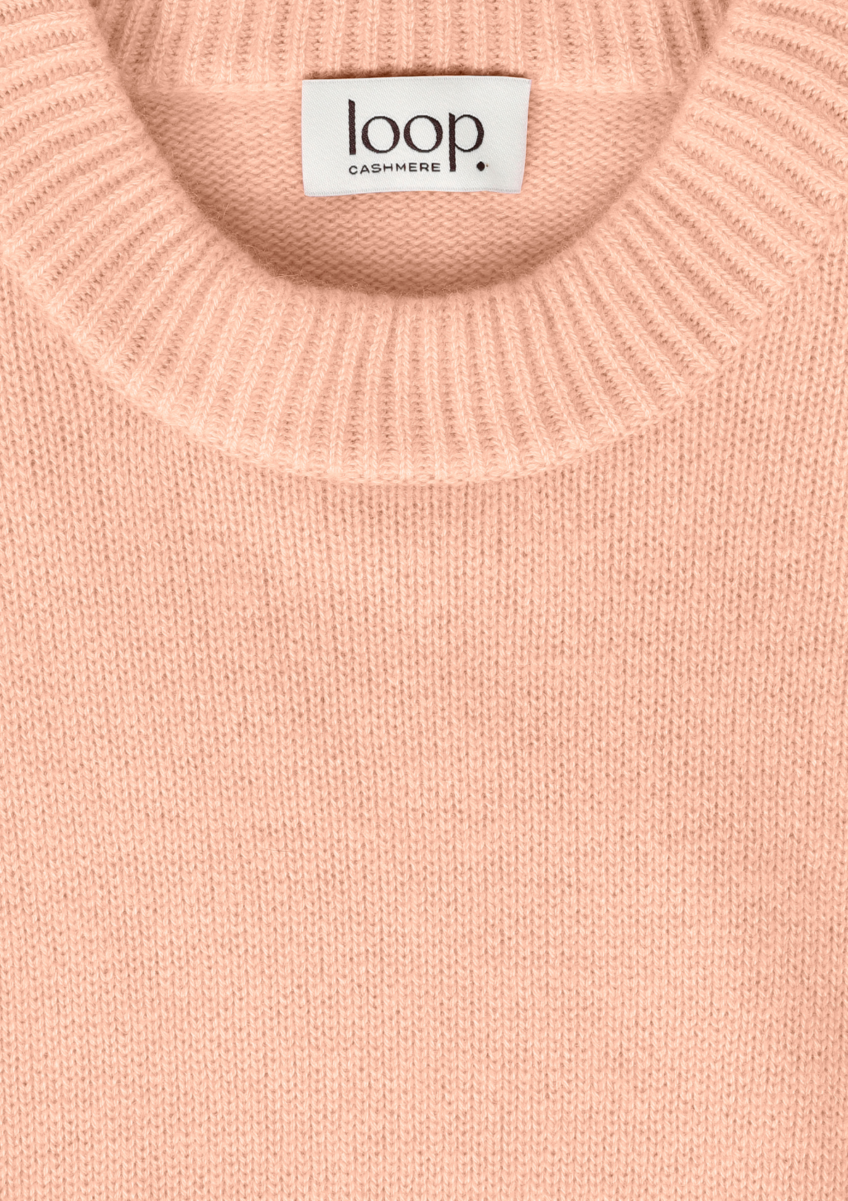 Cashmere Sweatshirt in Peachy Pink