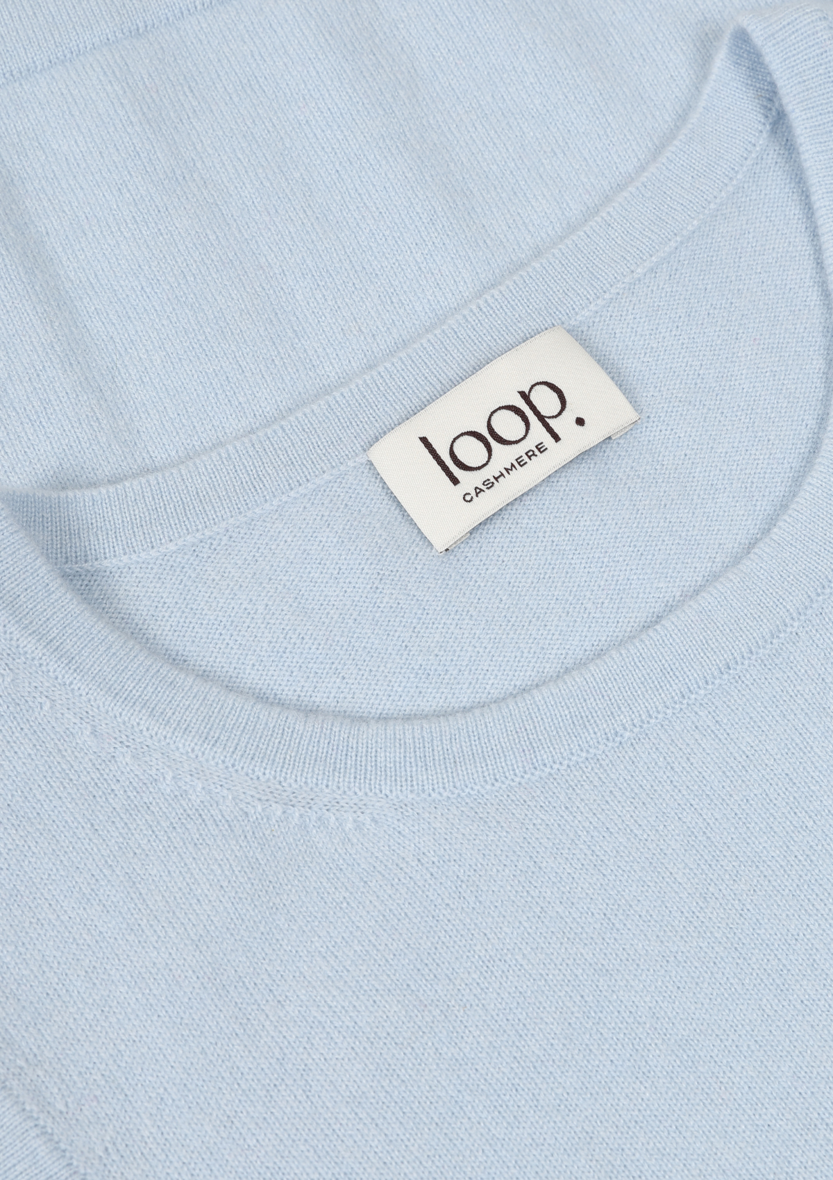 Fine Cashmere Tank in Whisper Blue