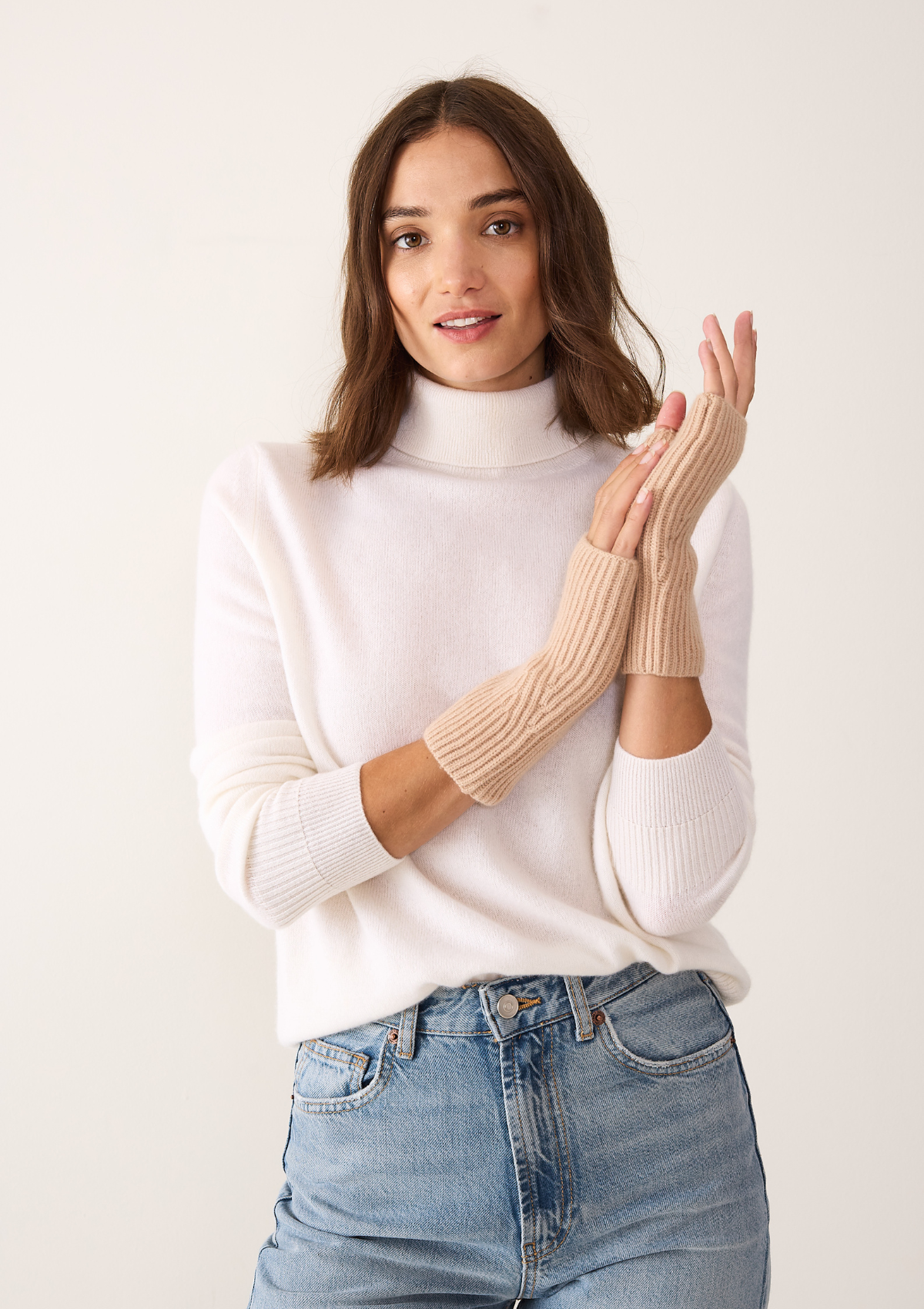 Cashmere Mitt in Toffee
