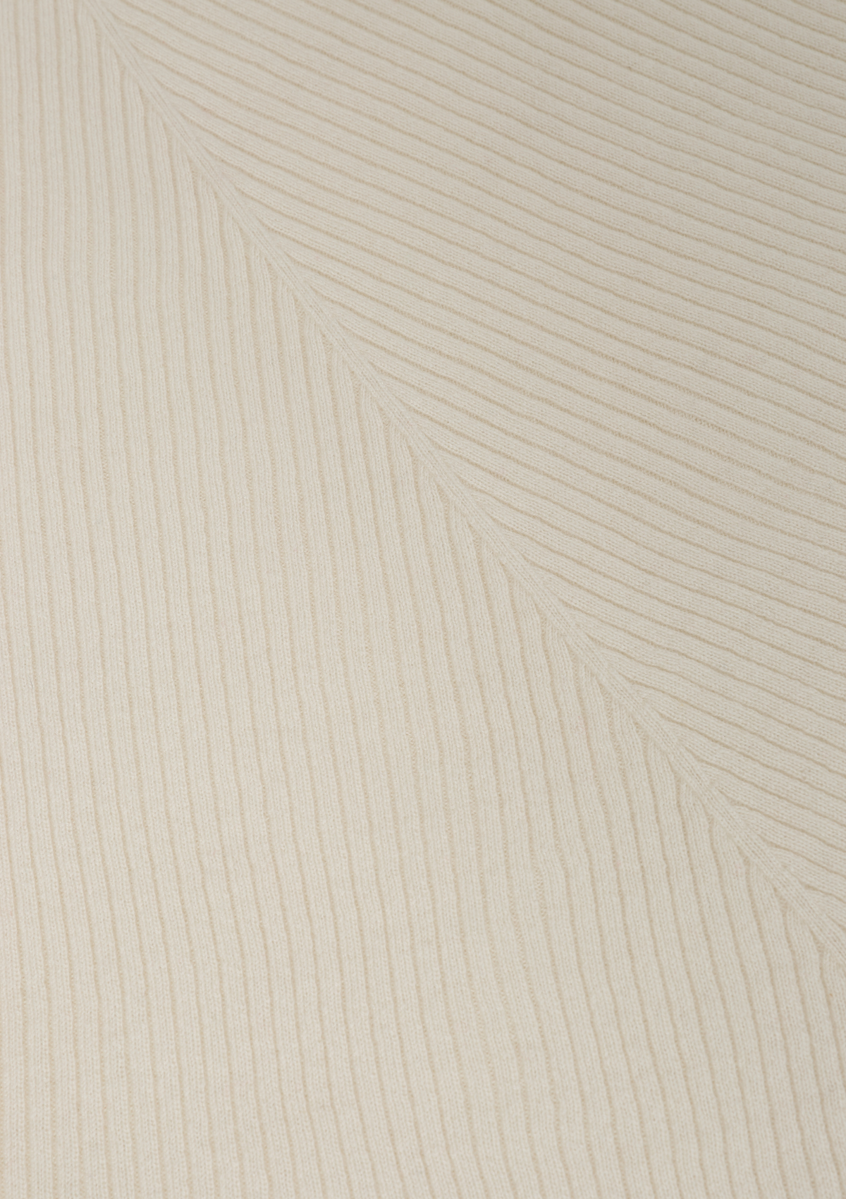 Cashmere Chevron Skirt in Snow White