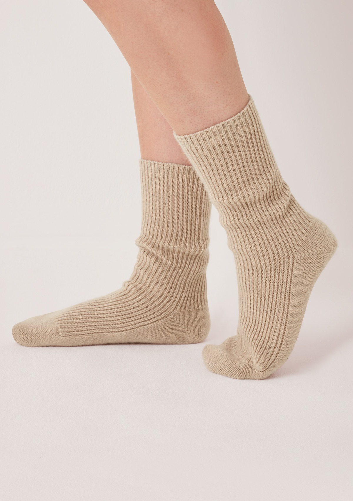 Cashmere Sock in Chanterelle