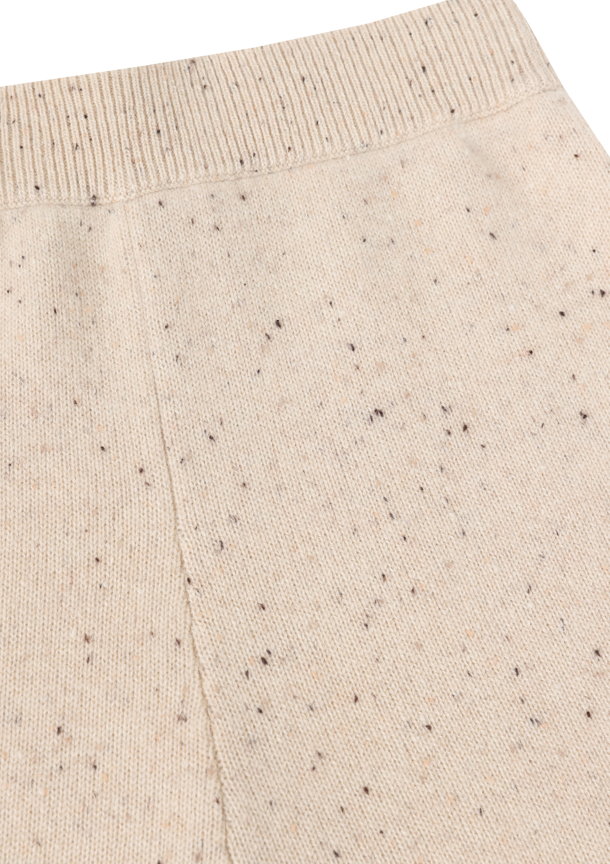 Donegal Knit Trousers in Marble White