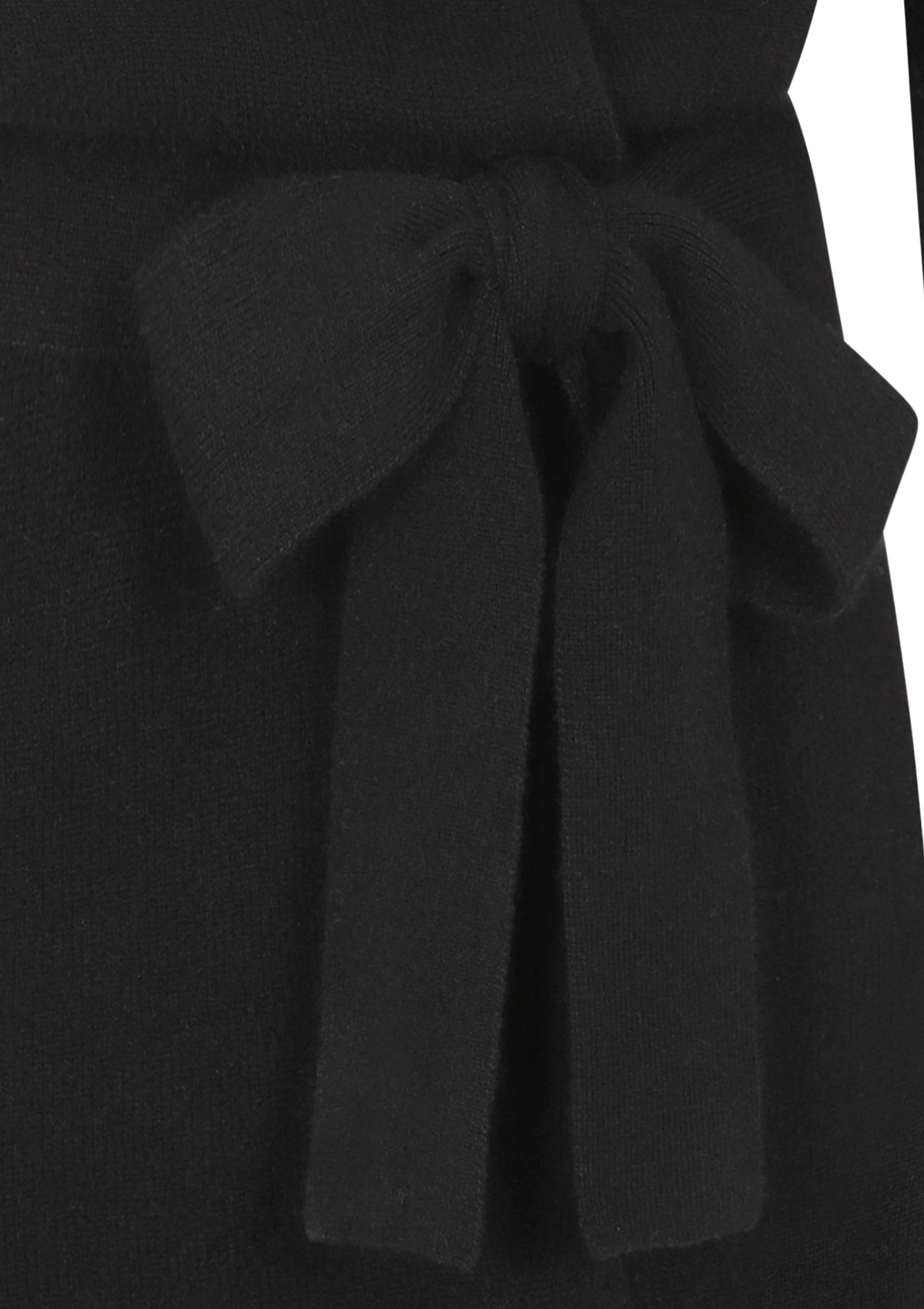 Cashmere Wrap Cardigan in Black