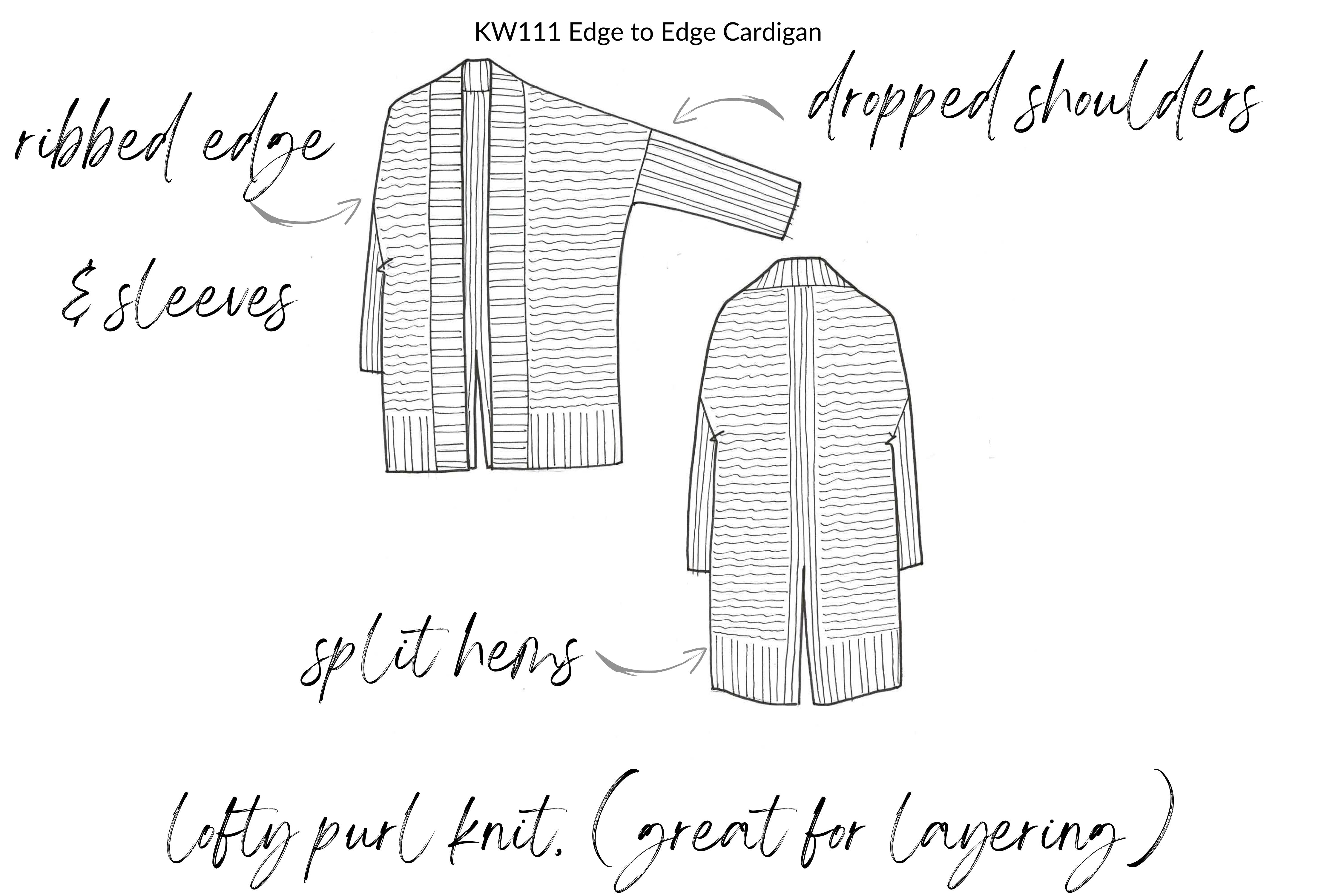 Cashmere Edge To Edge Cardigan - Made to Order
