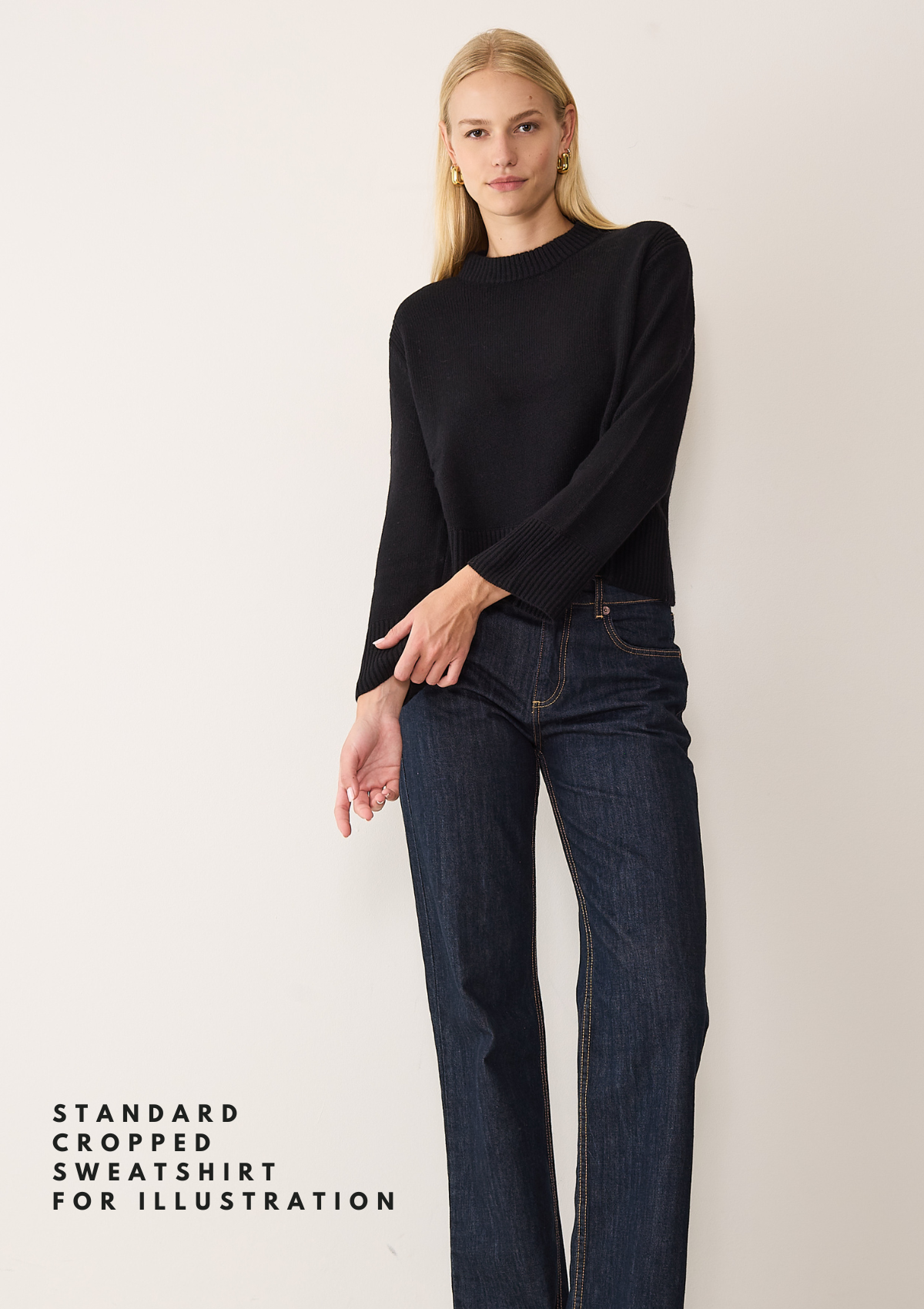 Cropped Cashmere Sweatshirt - Made to Order