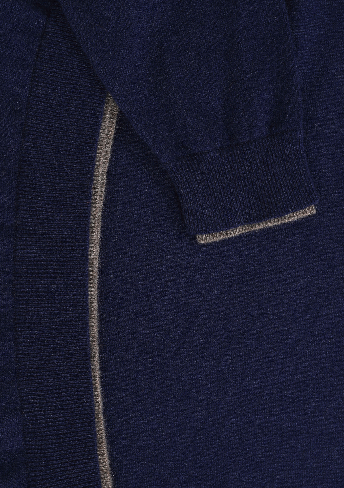Mens Cashmere Crew Neck Sweater in Midnight Blue