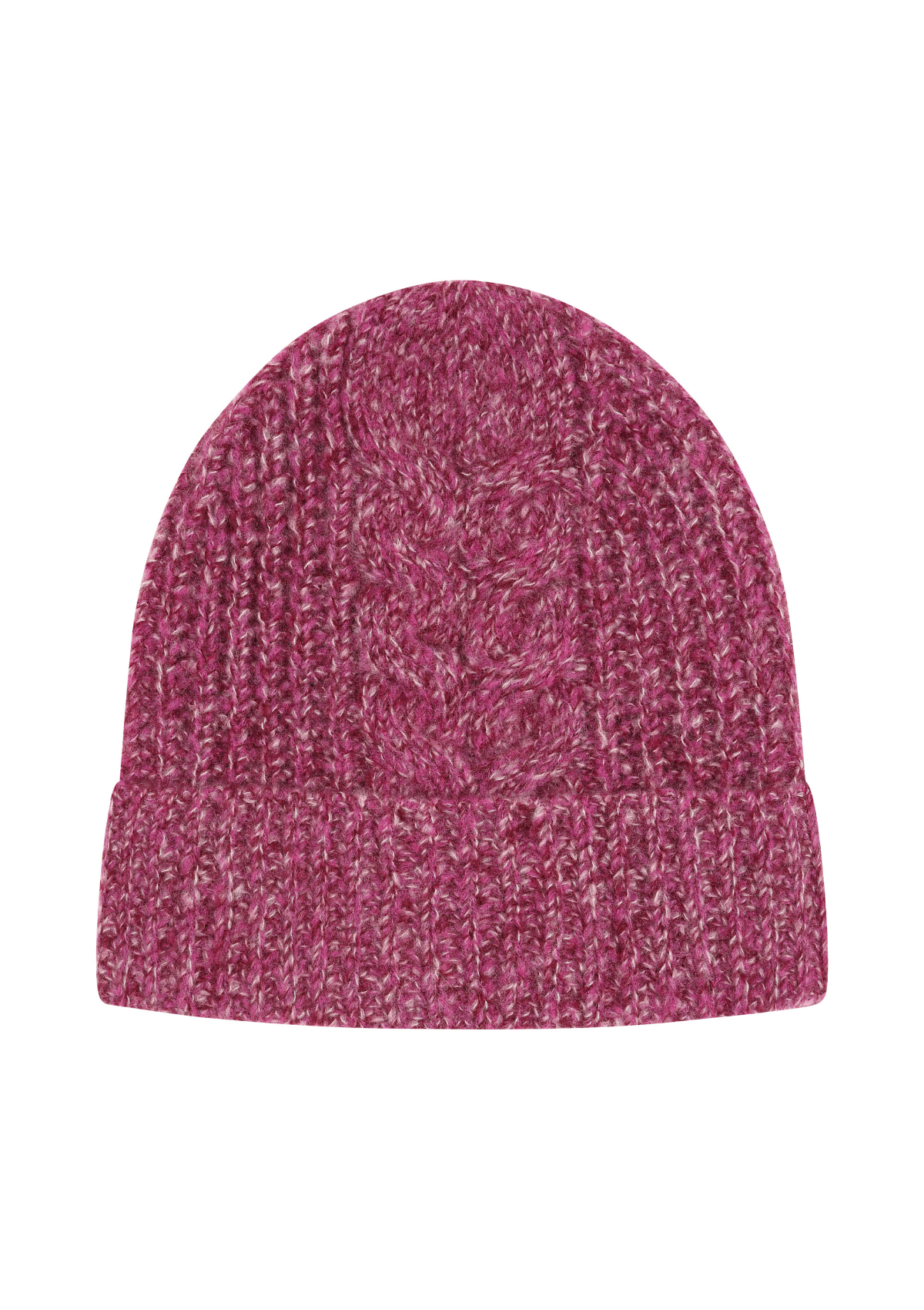 Silk & Cashmere Cable Beanie in Carlita Pink