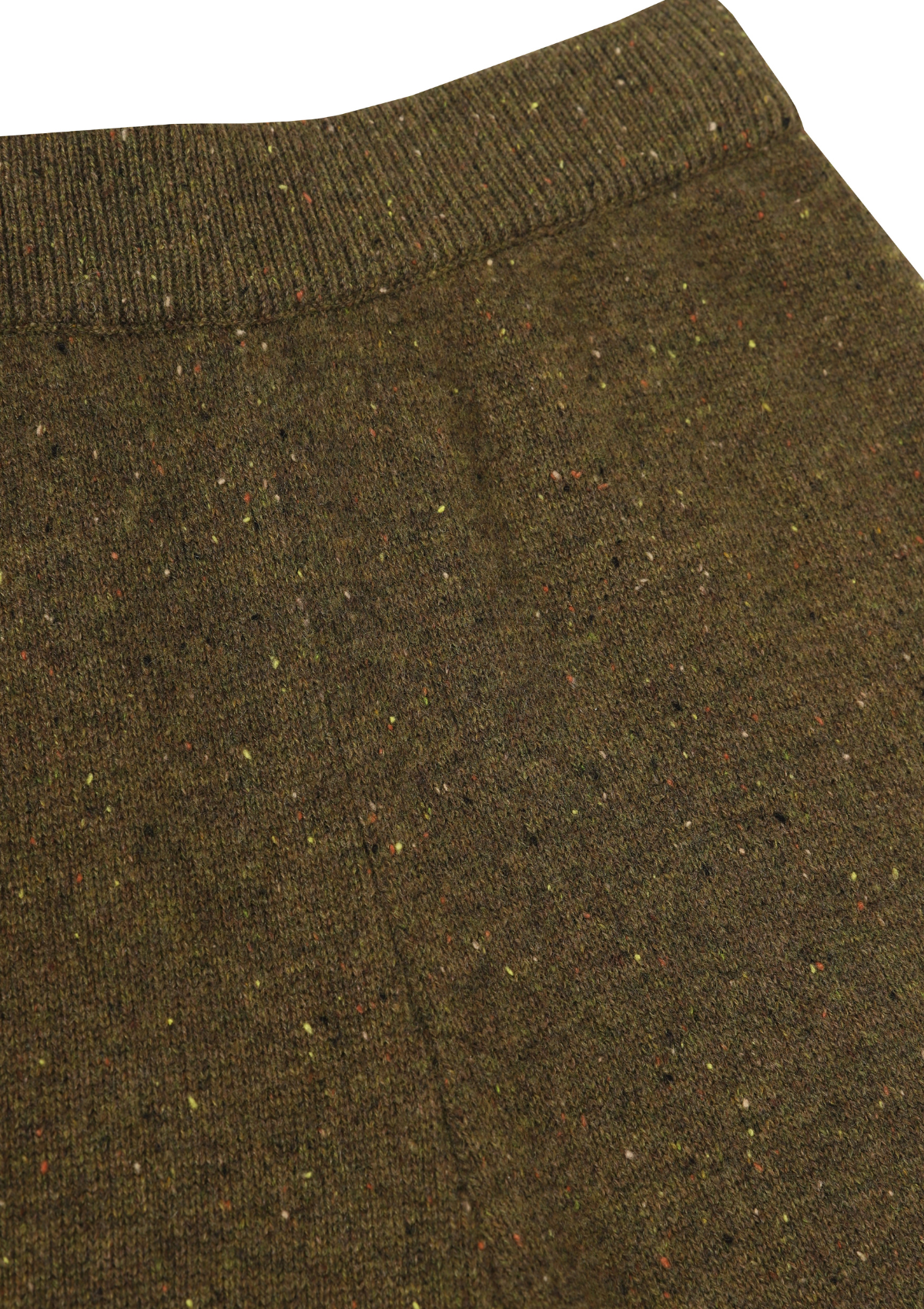 Donegal Knit Trousers in Moss Green