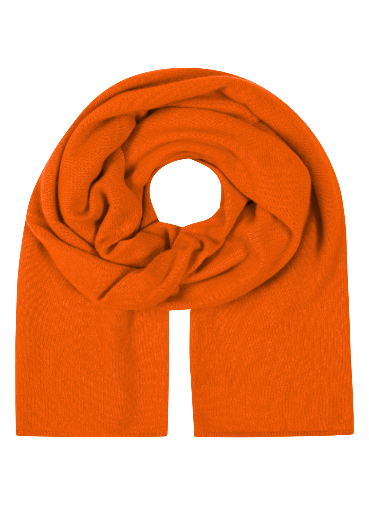 Cashmere Lofty Blanket Scarf in Marmalade Orange