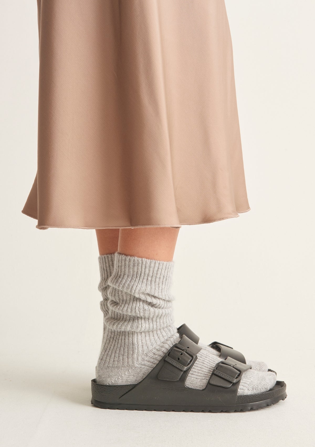 Cashmere Sock in Foggy Grey