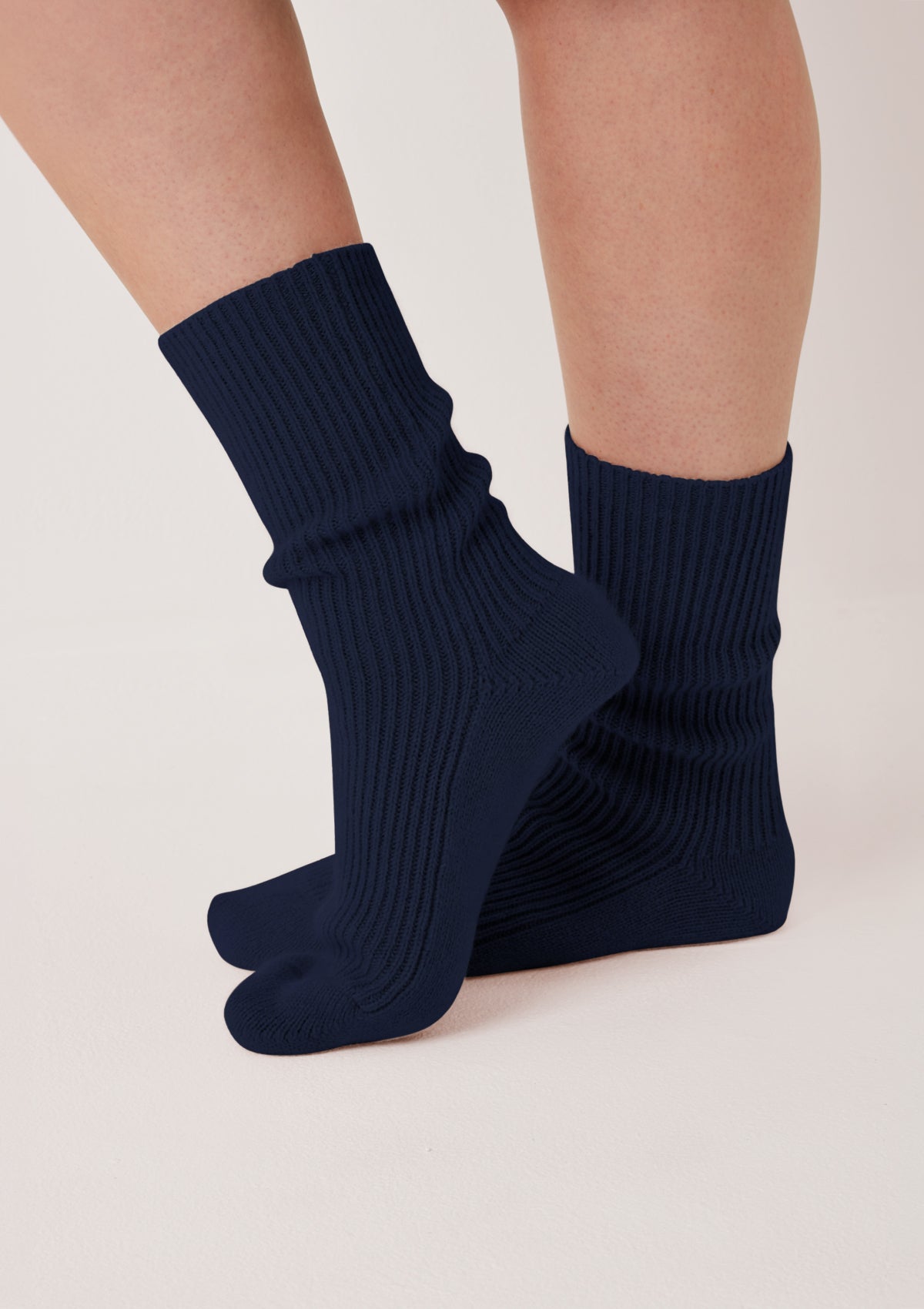 Cashmere Sock in Midnight Blue