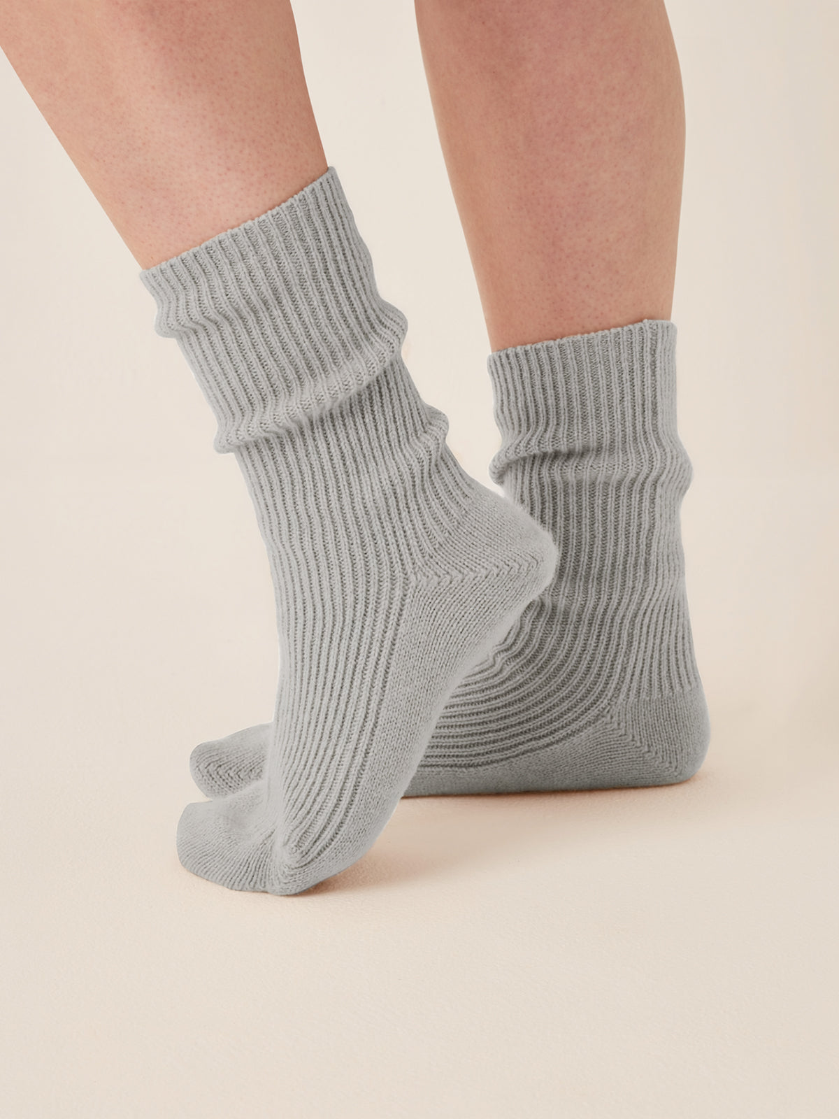 Cashmere Sock in Foggy Grey