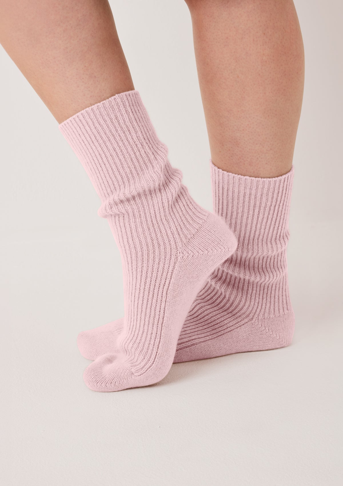 Cashmere Sock in Pixie Pink