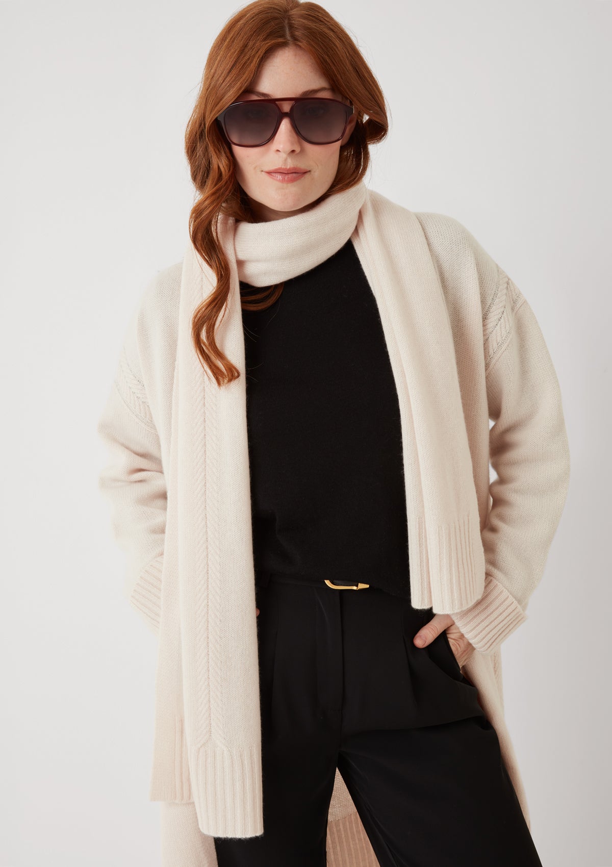 The Luxe Signature Scarf in Feather