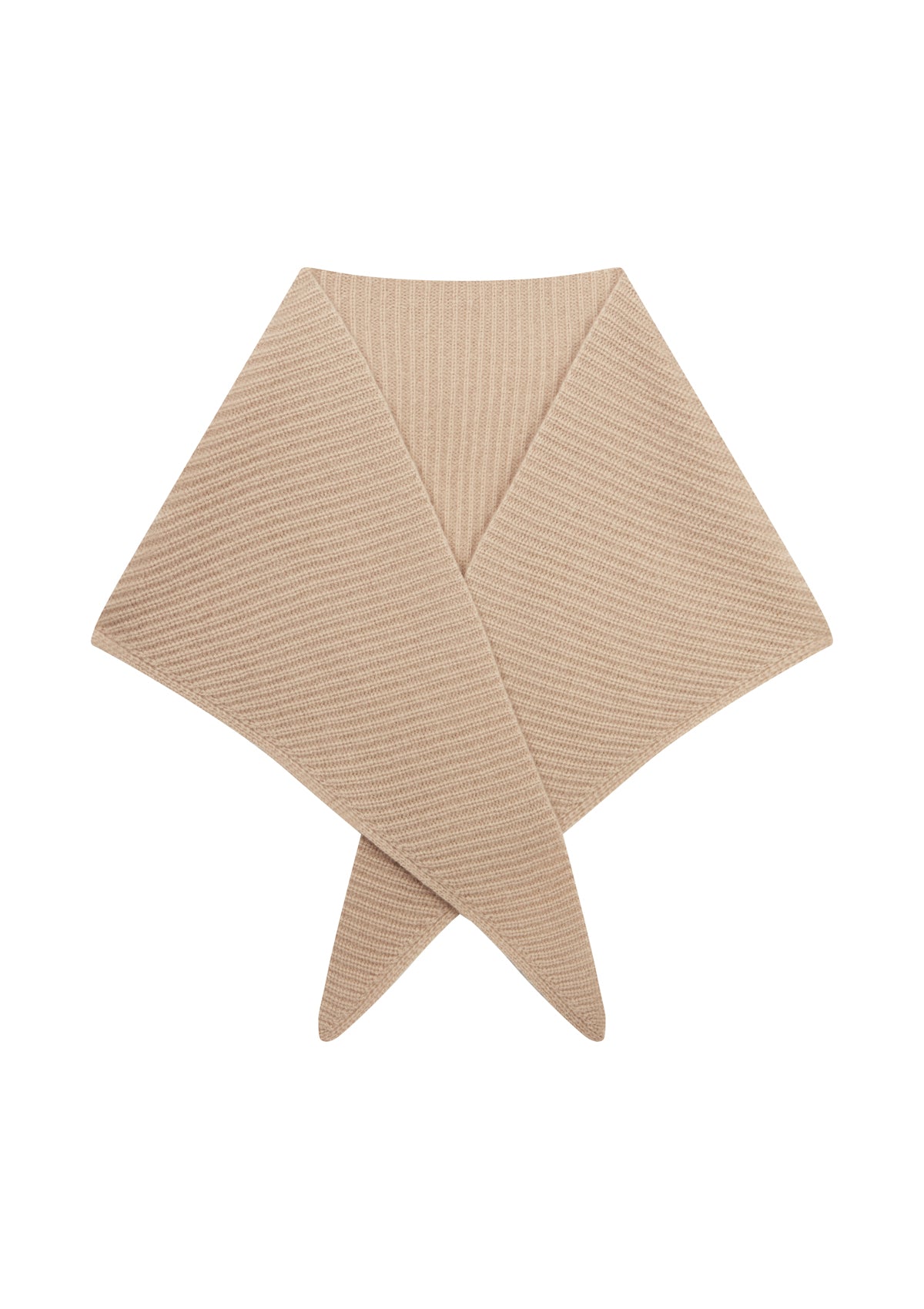 Cashmere Triangle Scarf in Chanterelle