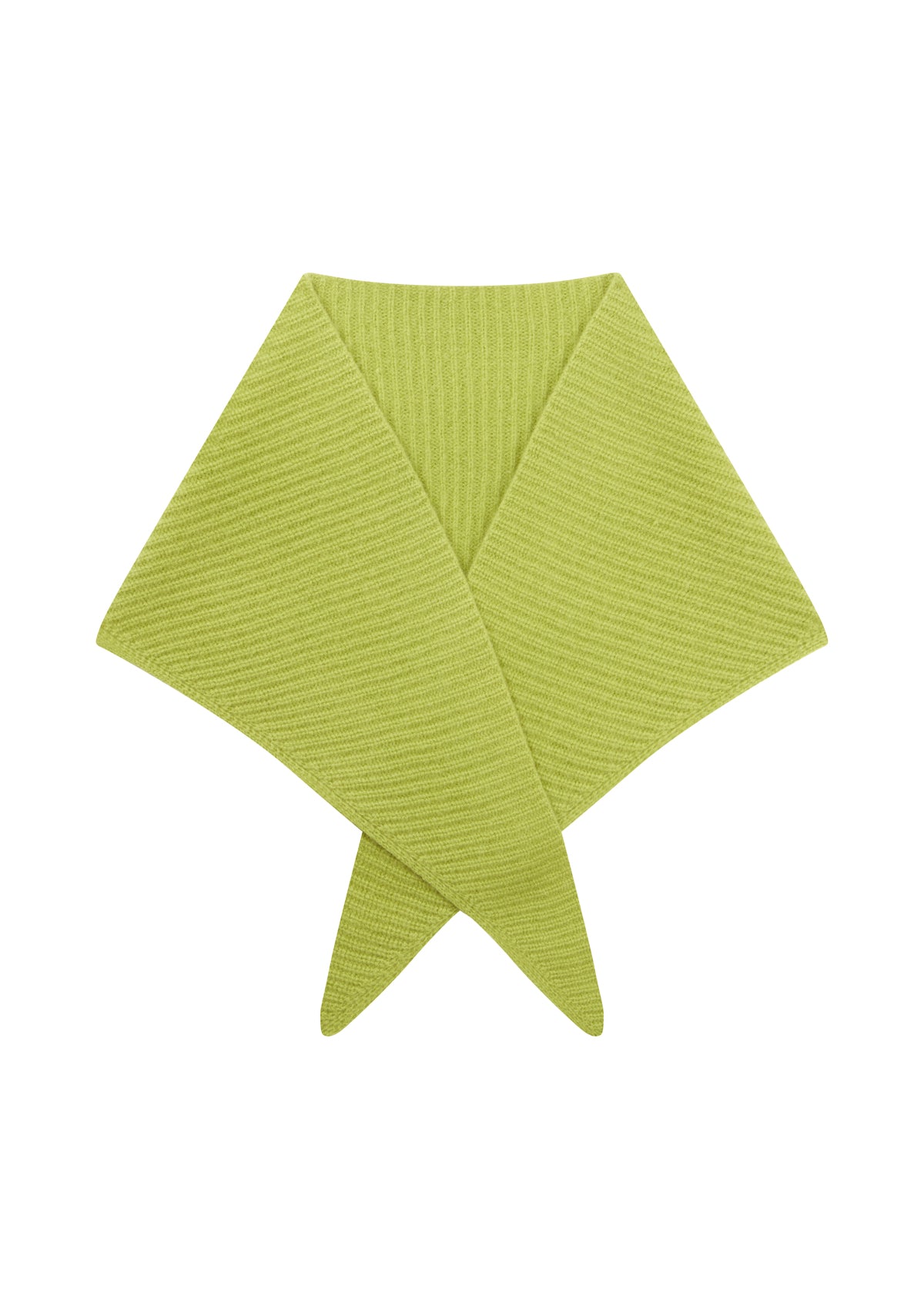 Cashmere Triangle Scarf in Pear Green