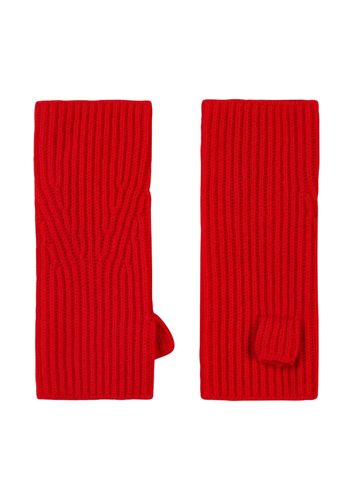 Cashmere Mitt in Postbox Red