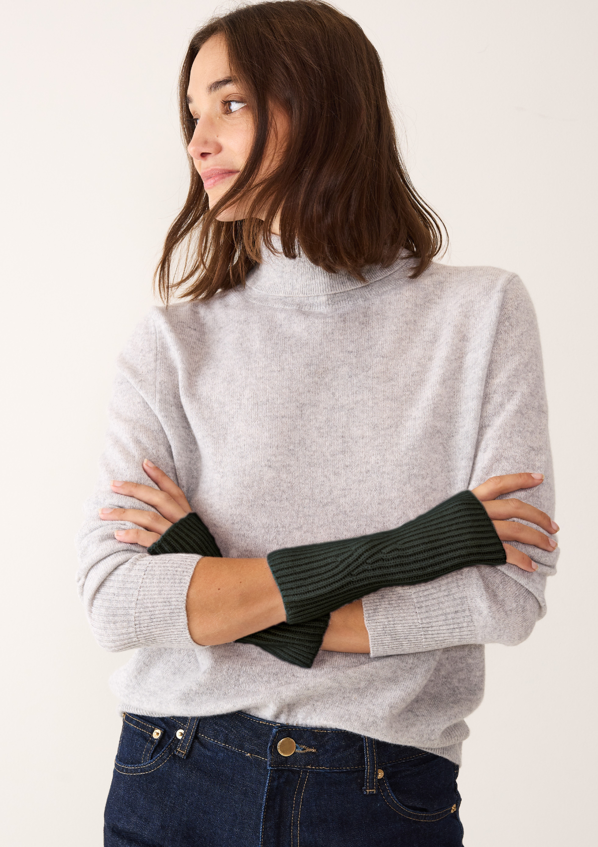 Cashmere Mitt in Rifle Green