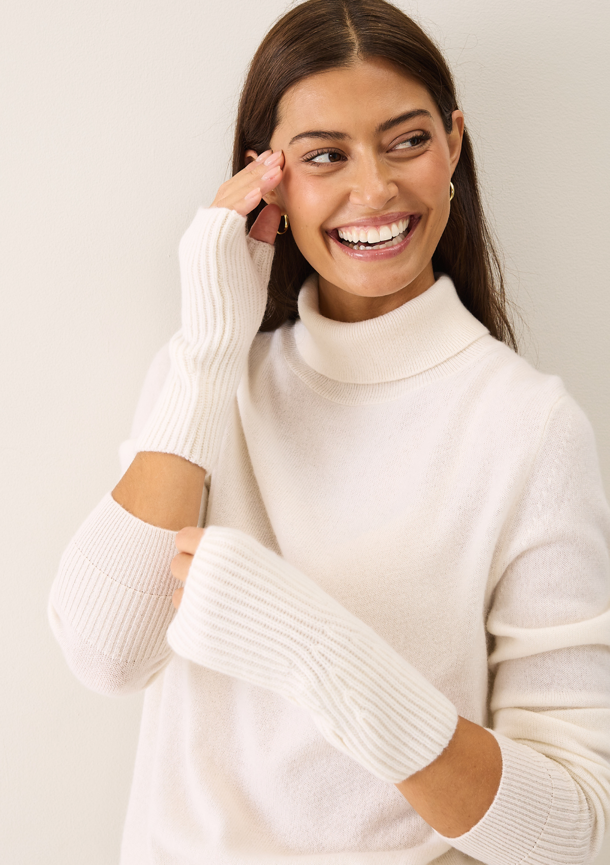 Cashmere Mitt in Snow White