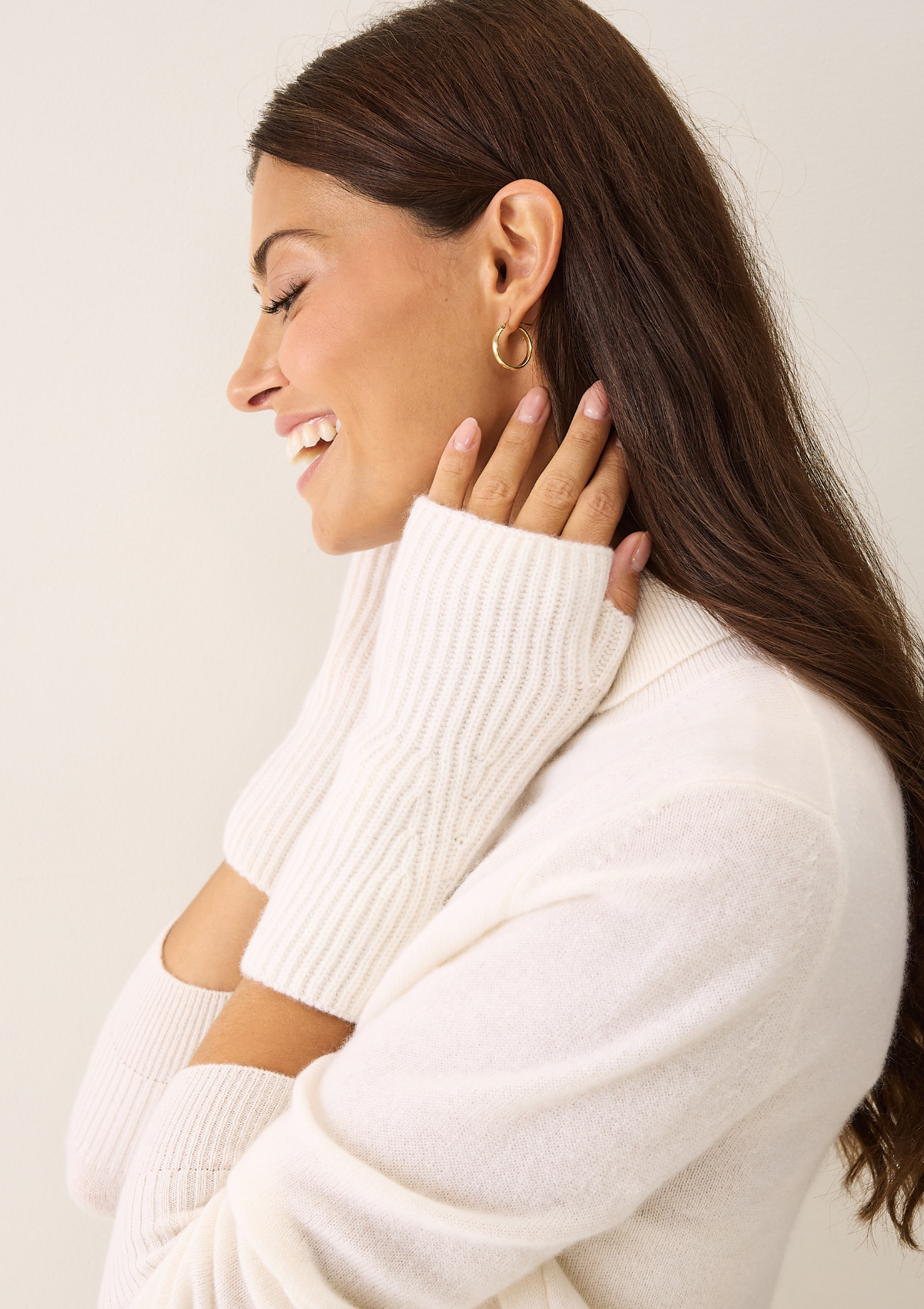 Cashmere Mitt in Snow White