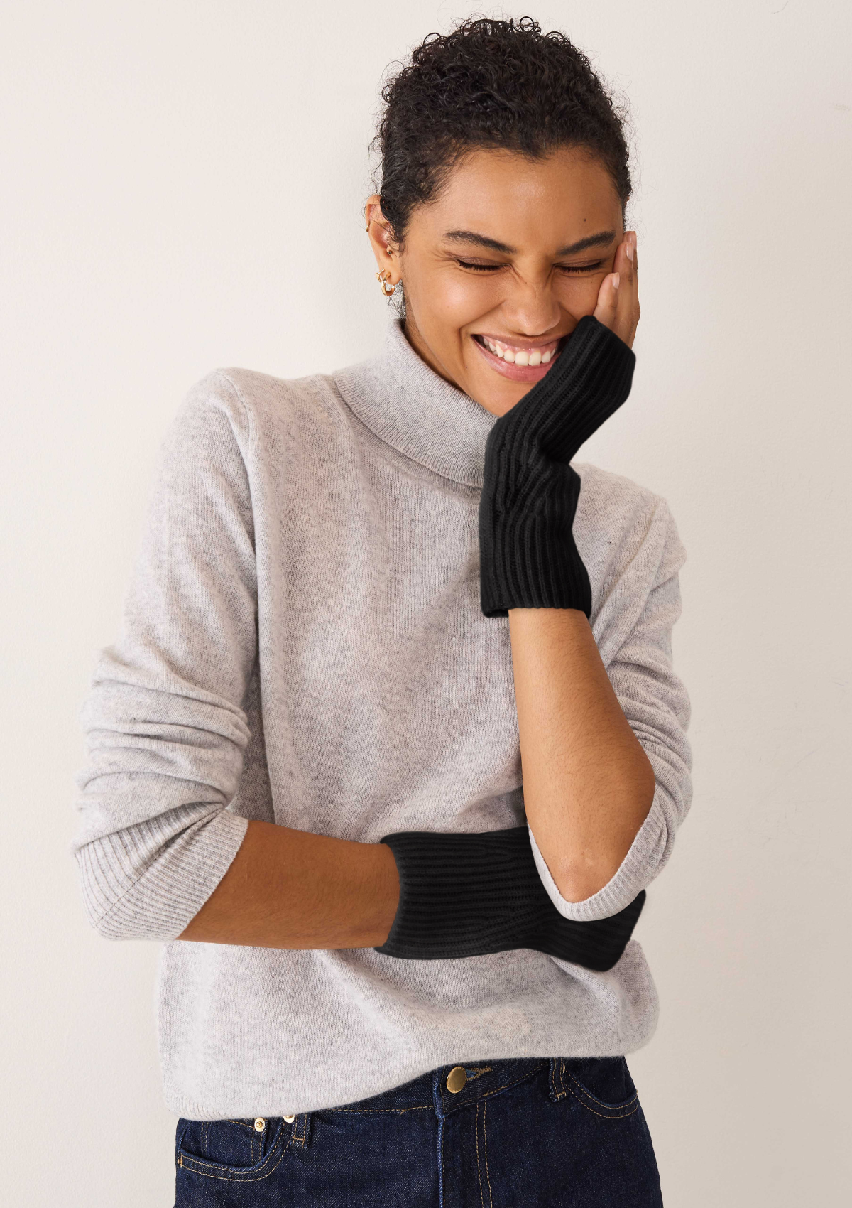 Cashmere Mitt in Black