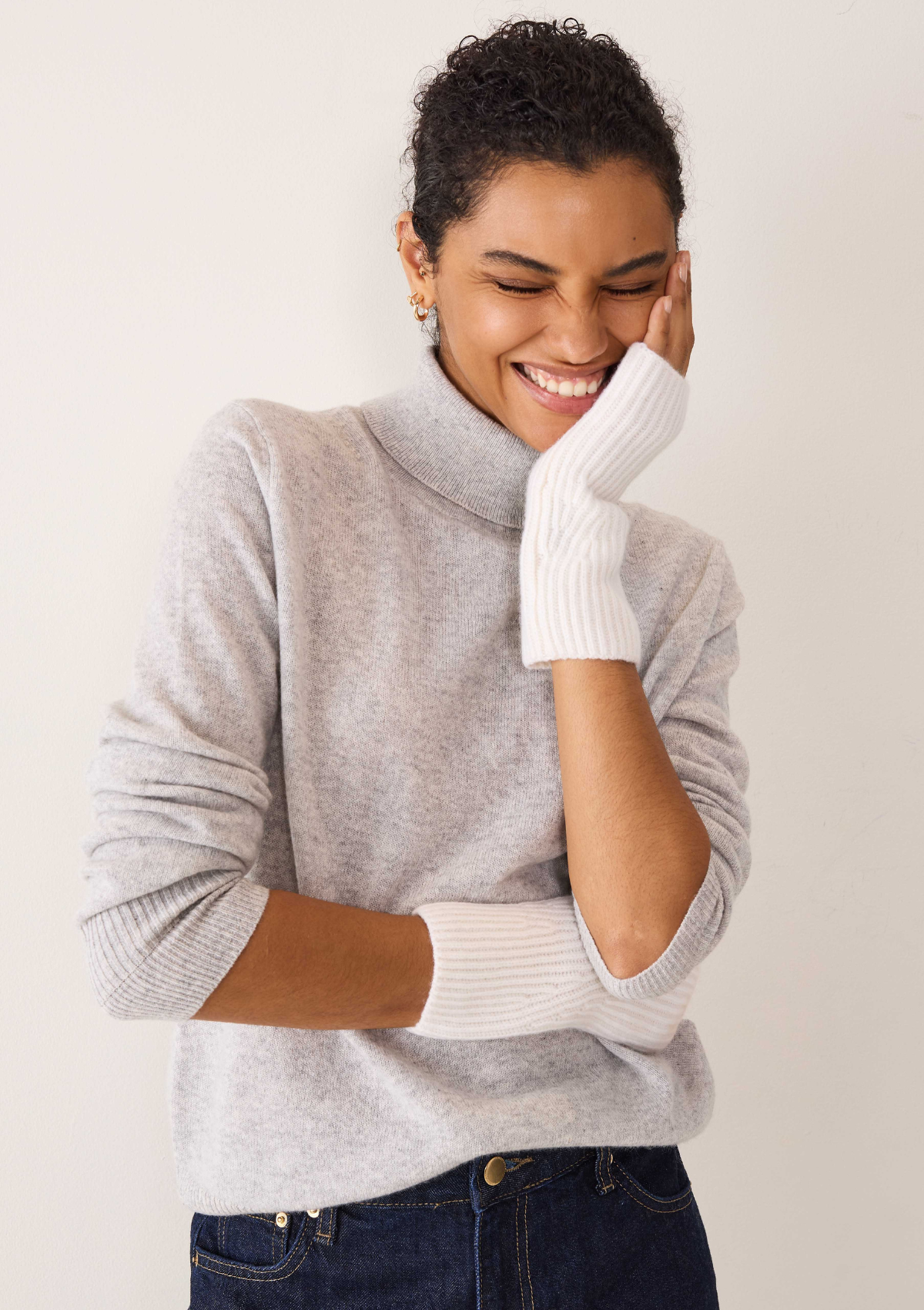 Cashmere Mitt in Snow White