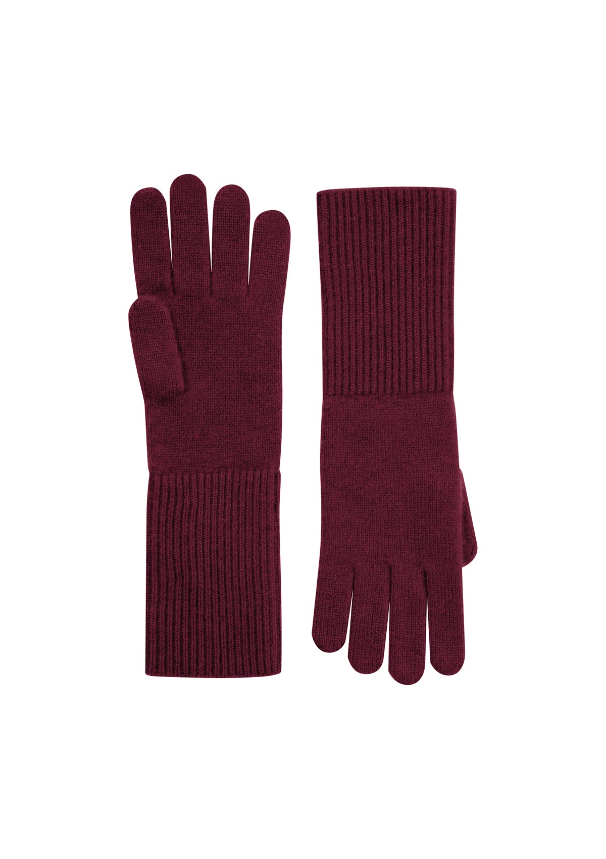 Cashmere Glove in Barolo Red