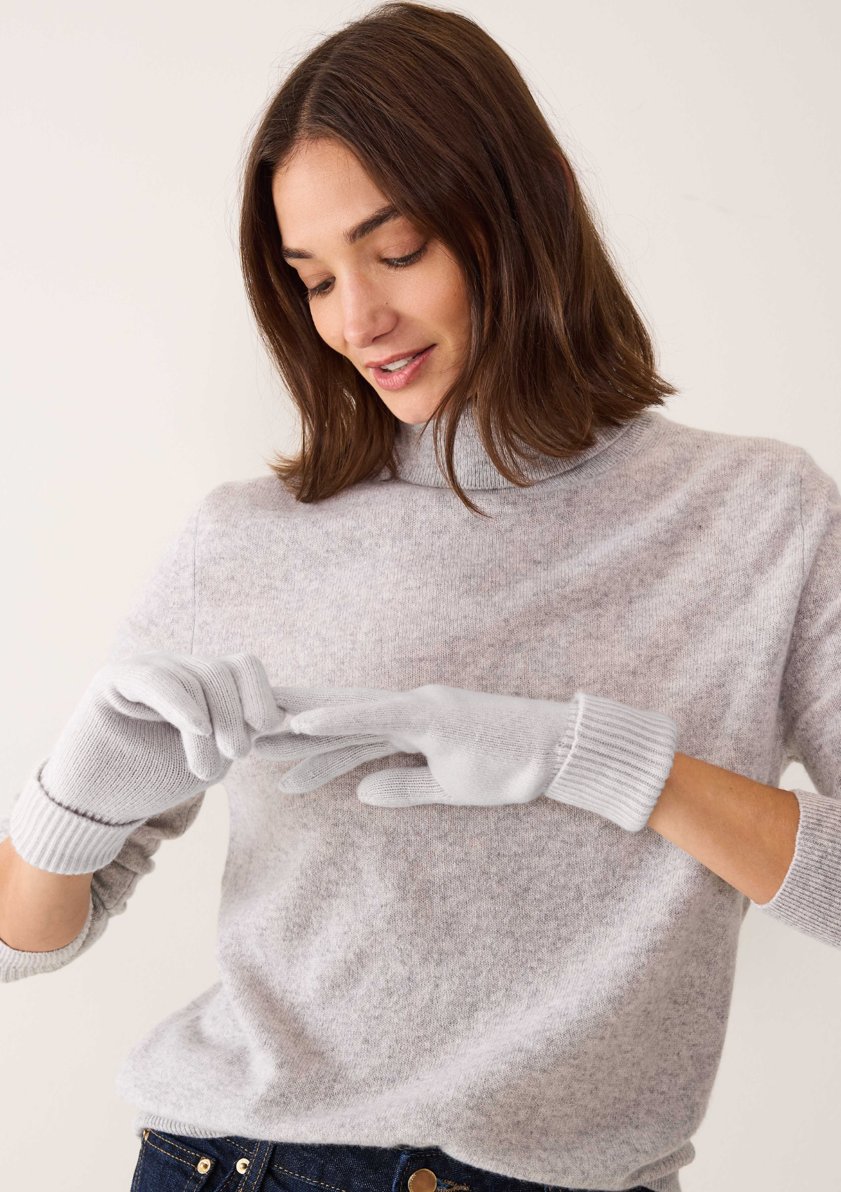 Cashmere Glove in Foggy Grey