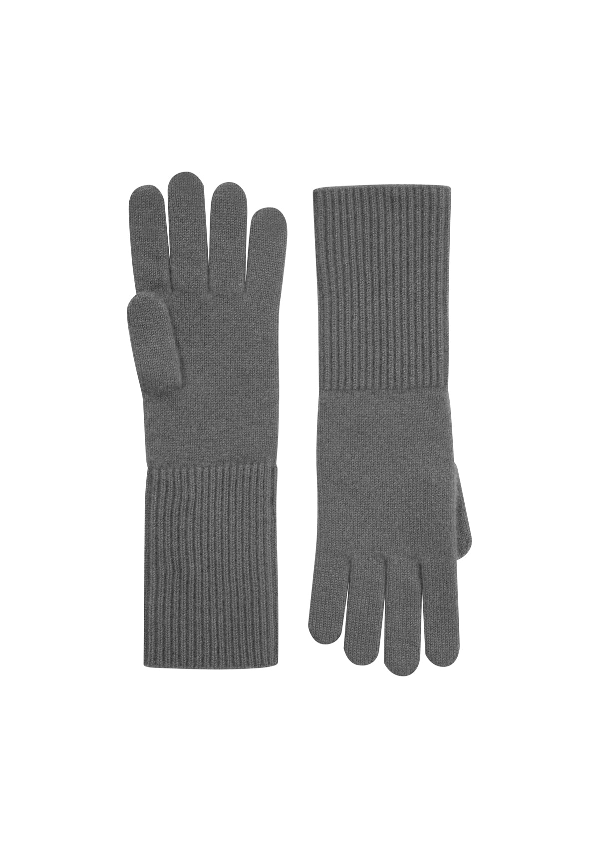Cashmere Glove in Pewter Grey