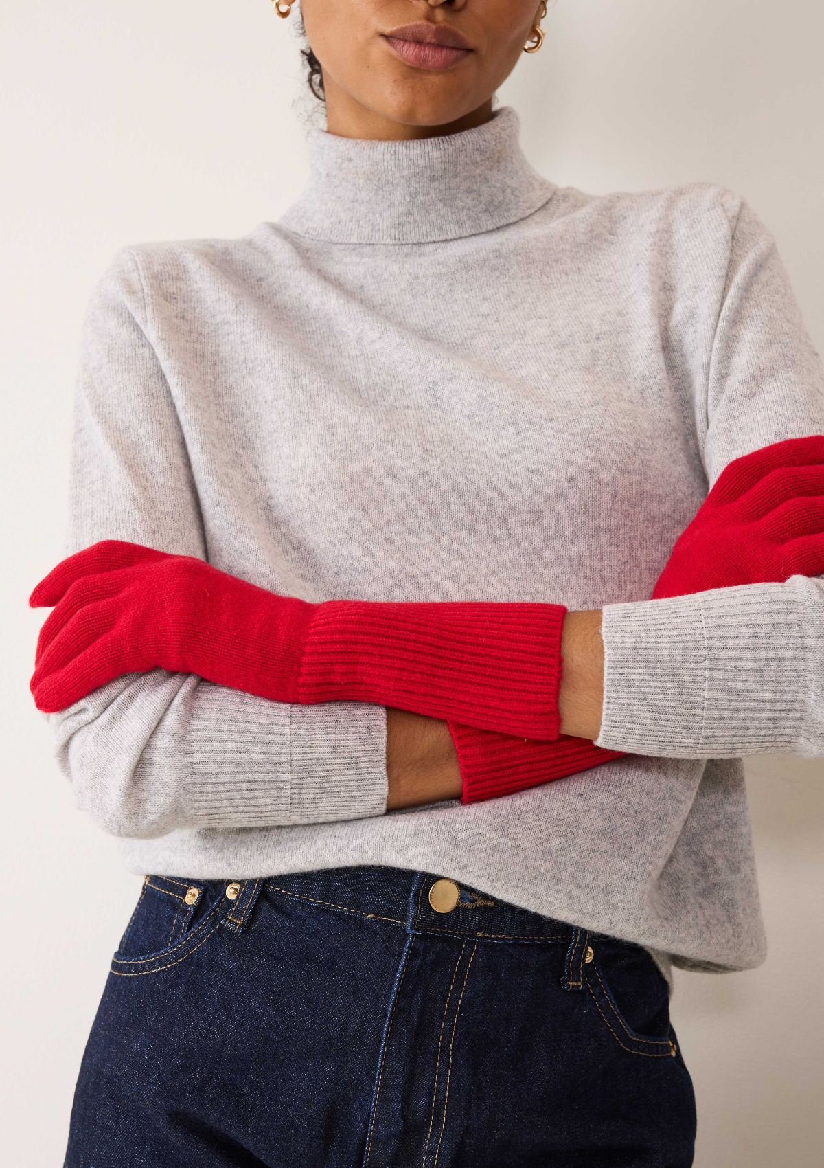 Cashmere Glove in Postbox Red