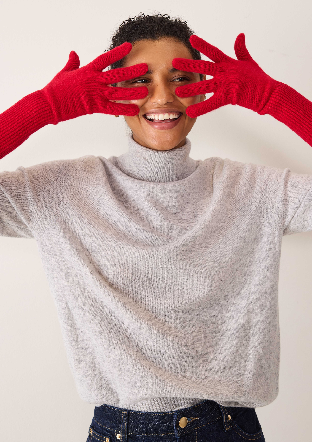 Cashmere Glove in Postbox Red