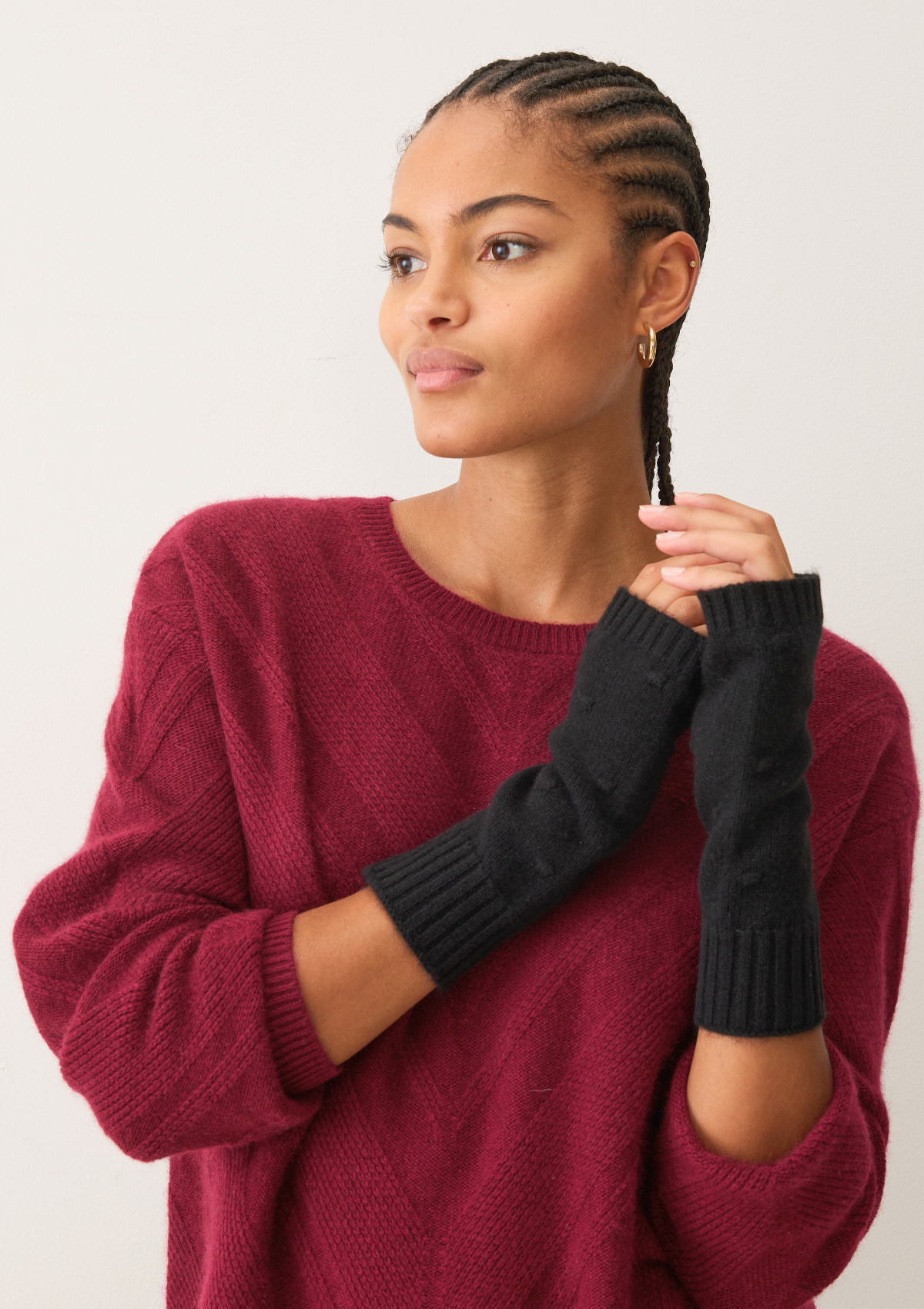 Bobble Mitts in Black