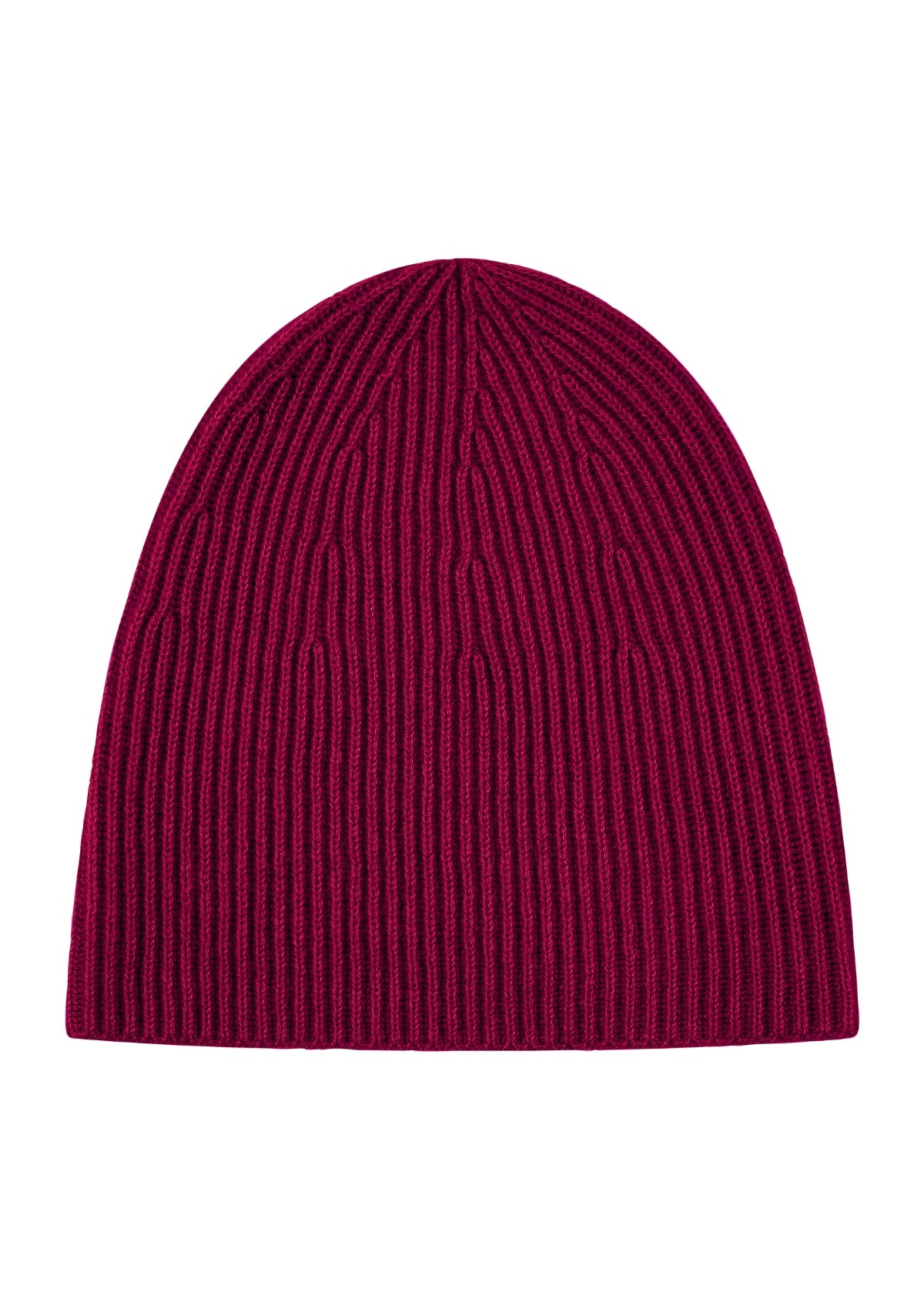 Cashmere Beanie in Barolo Red