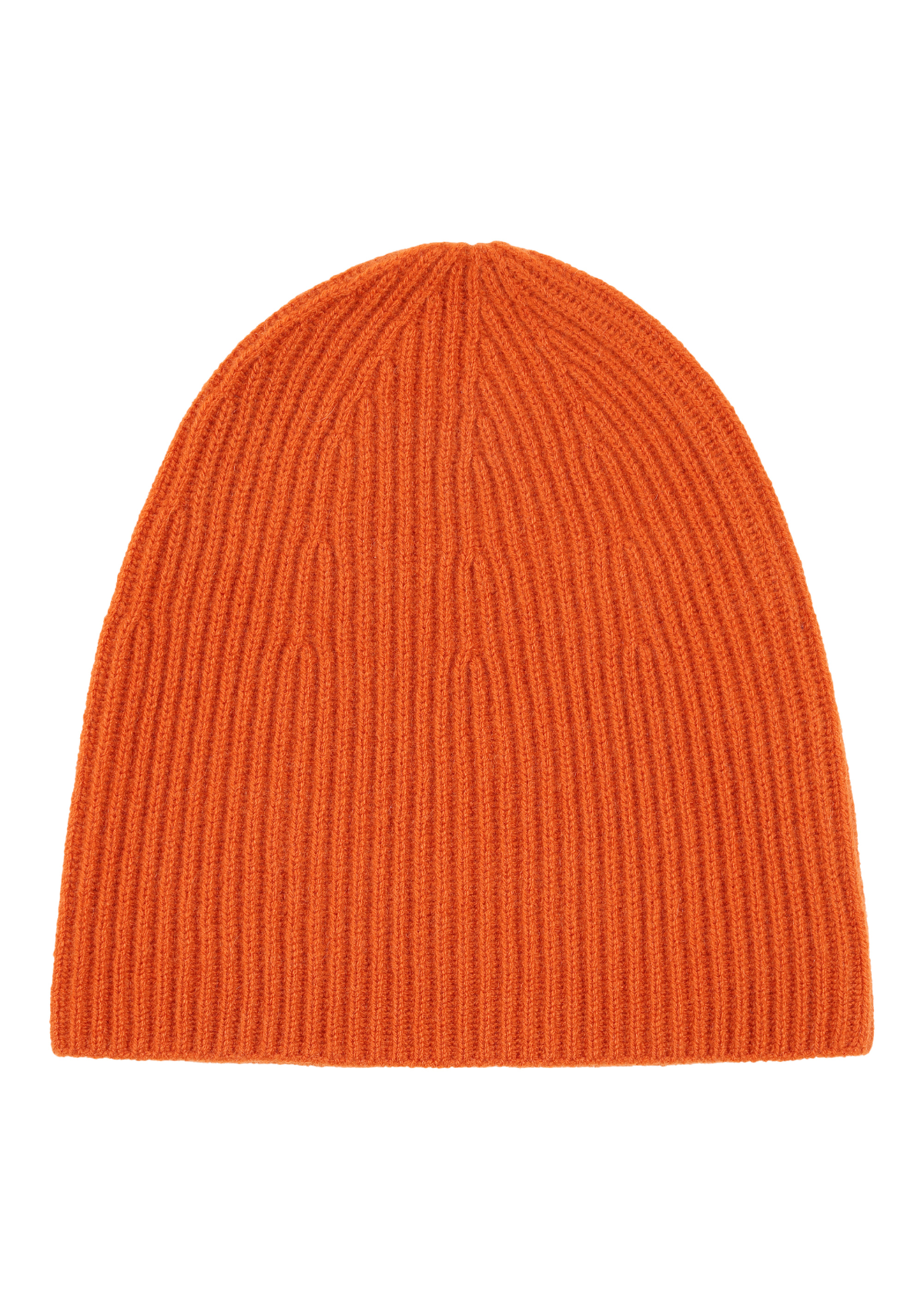 Cashmere Beanie in Marmalade Orange