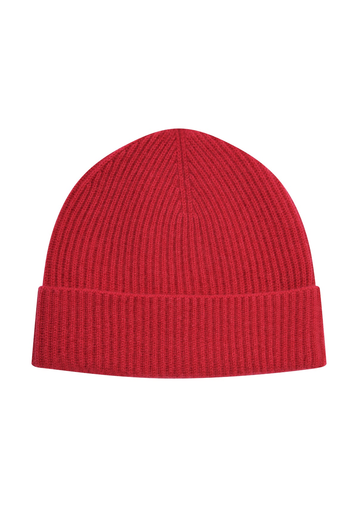 New Cashmere Beanie in Garnet Red