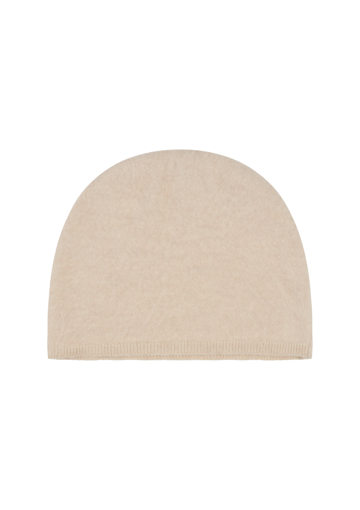 Brushed Cashmere Hat in Porcelaine White
