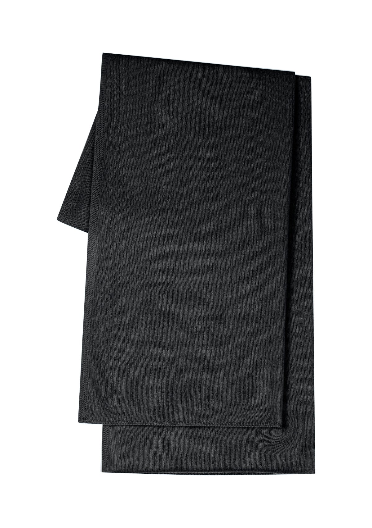 Cashmere Lofty Blanket Scarf in Black